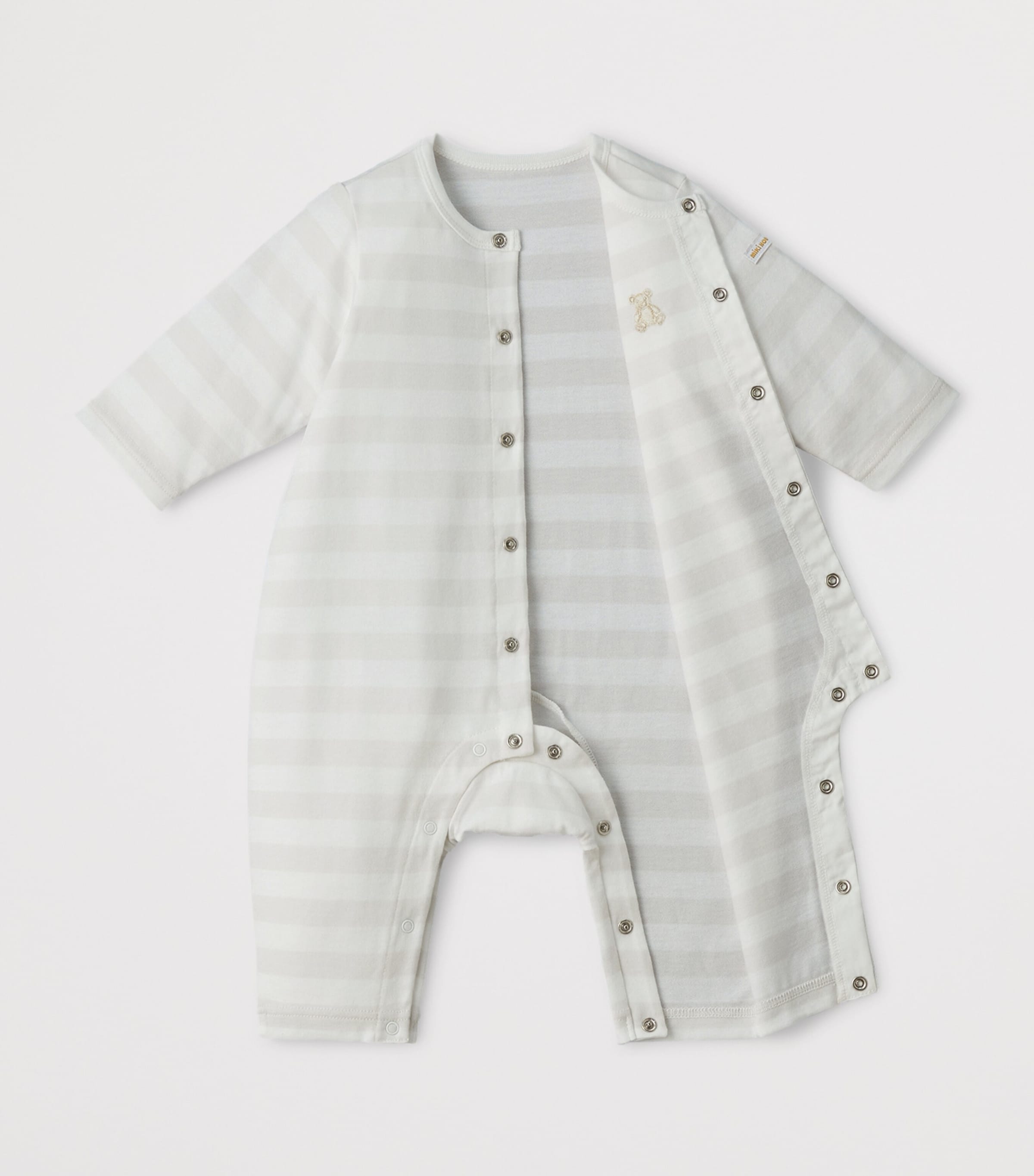 Miki House Cotton Stripe Playsuit (One Size) Image 2