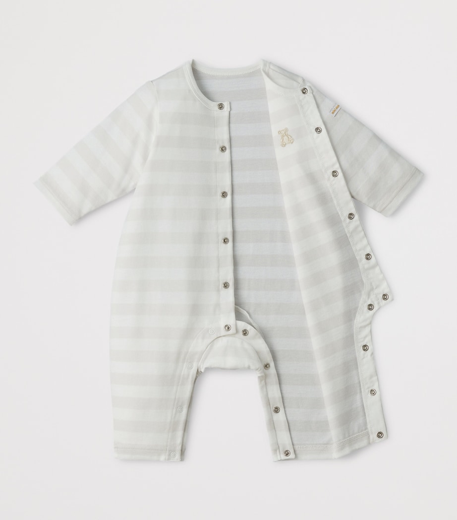 Miki House Cotton Stripe Playsuit (One Size) Image 2