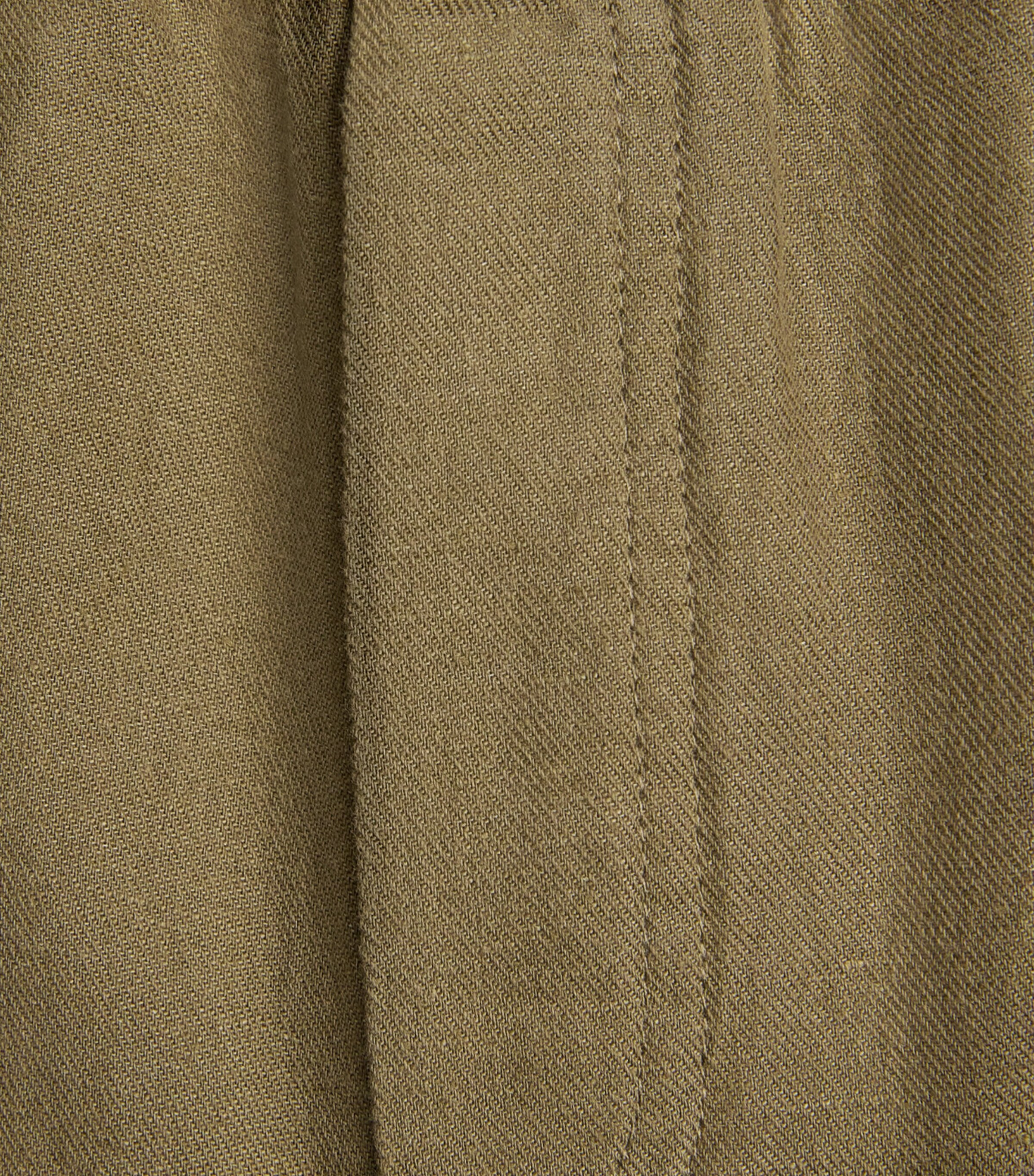 Samsøe Samsøe Mens Linen-Cotton Smith Shorts Dusky Green Image 6
