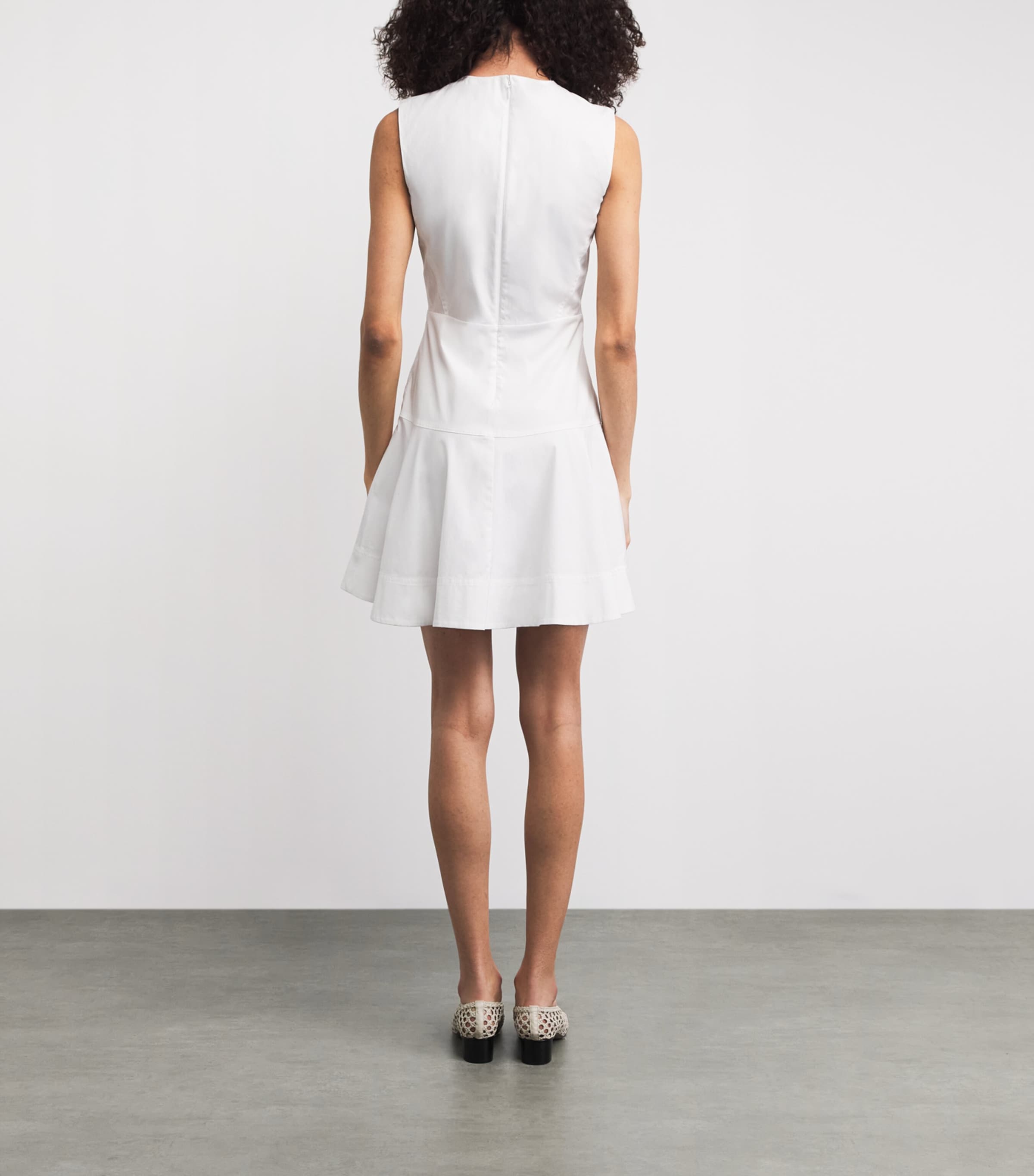 Veronica Beard Womens Karrigan Mini Dress White Image 4