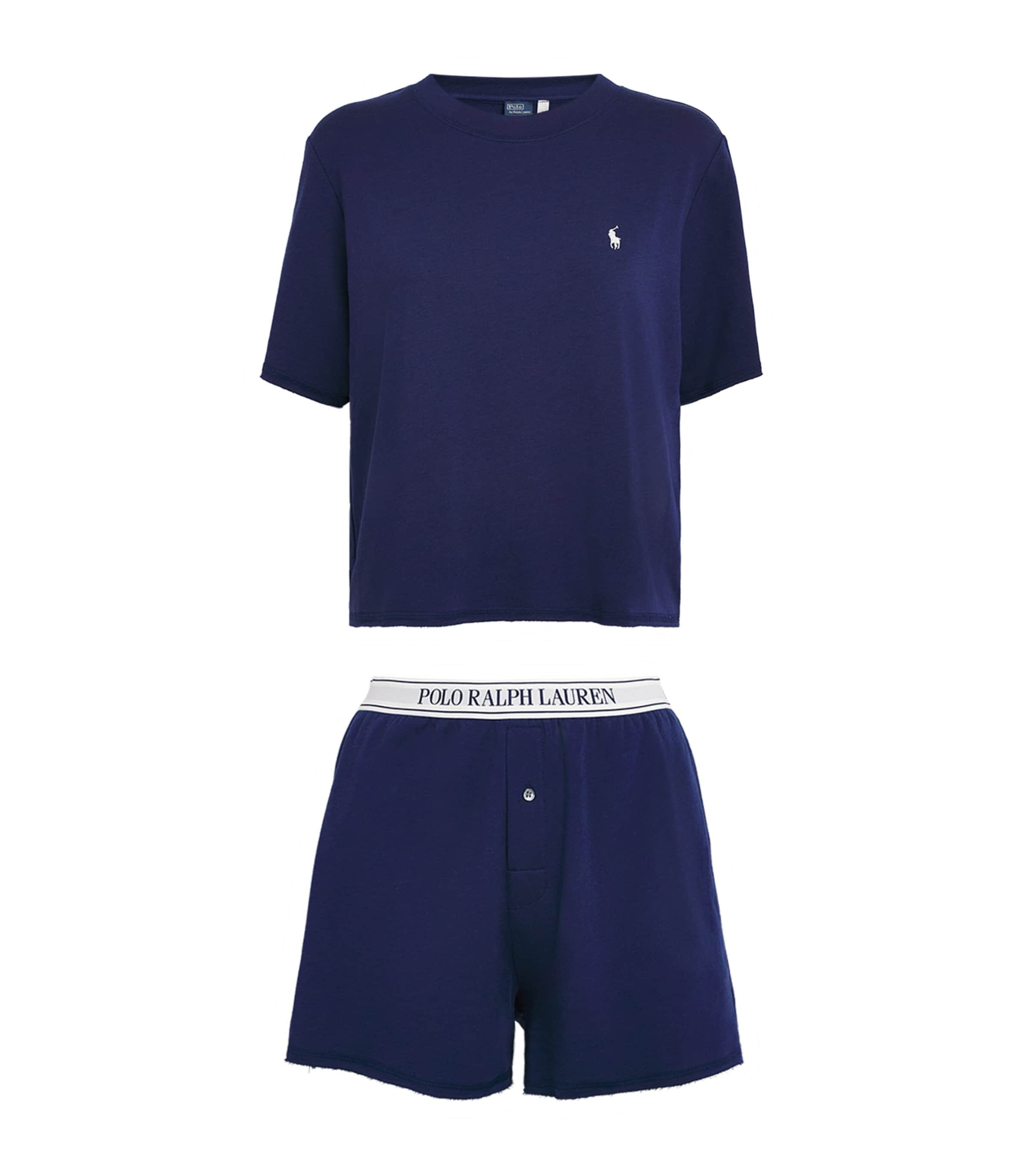 Polo Ralph Lauren Womens Polo Pony Pyjama Set Navy Image 1