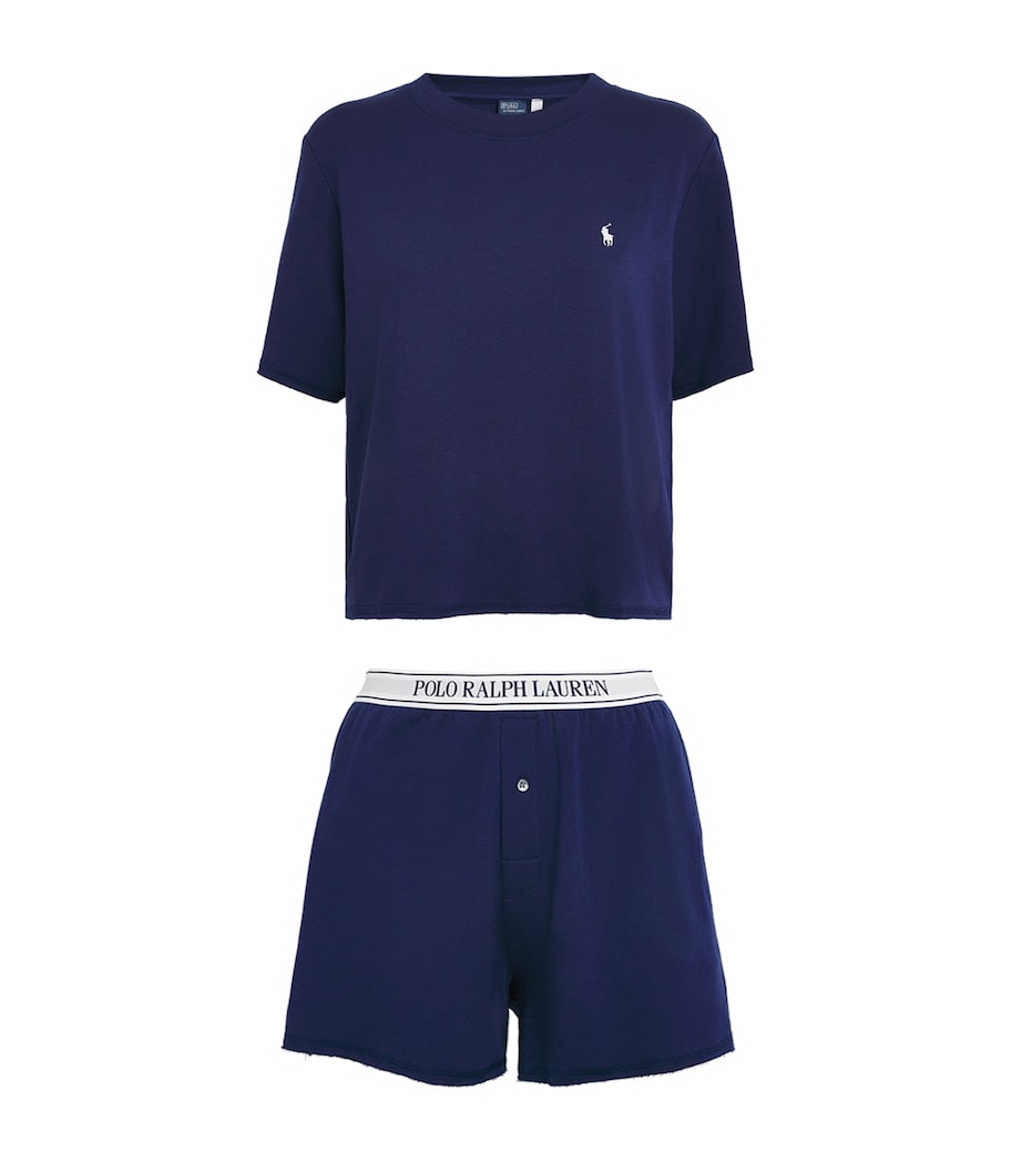 Polo Ralph Lauren Womens Polo Pony Pyjama Set Navy Image 1