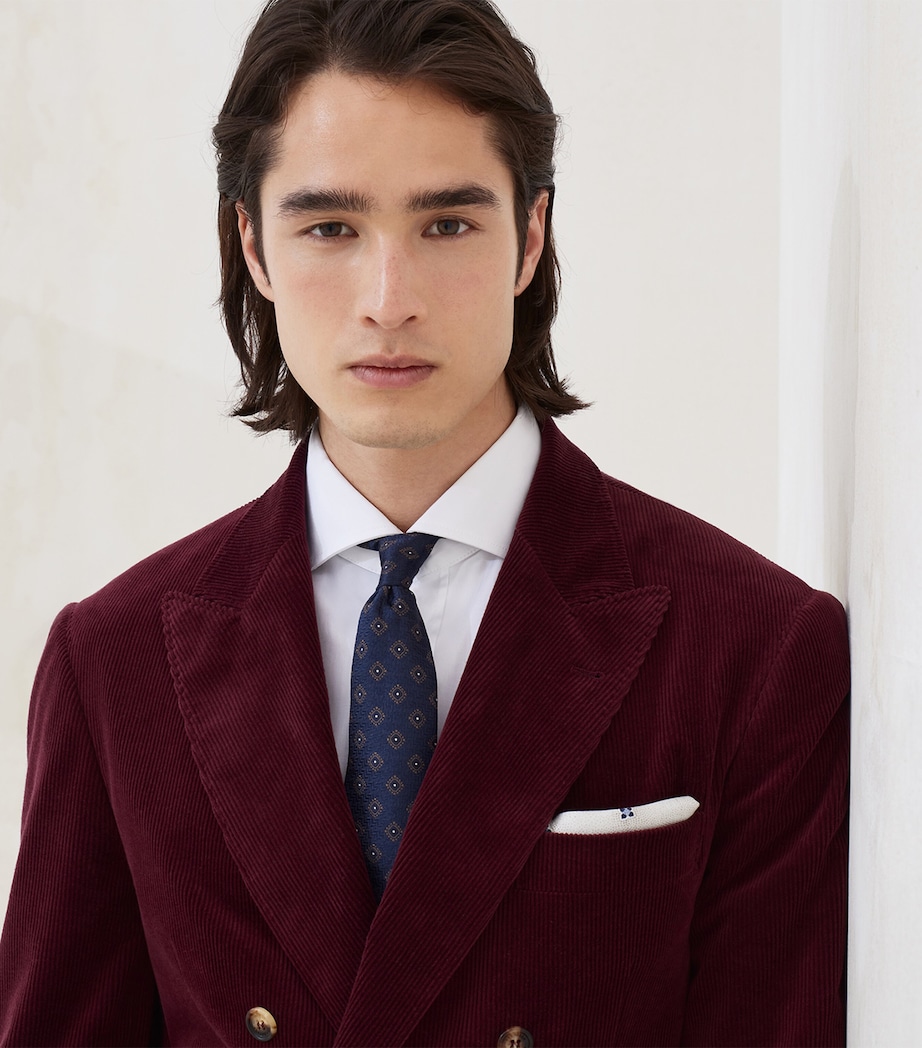 Silk Geometric Jacquard Tie C2425 Image 2