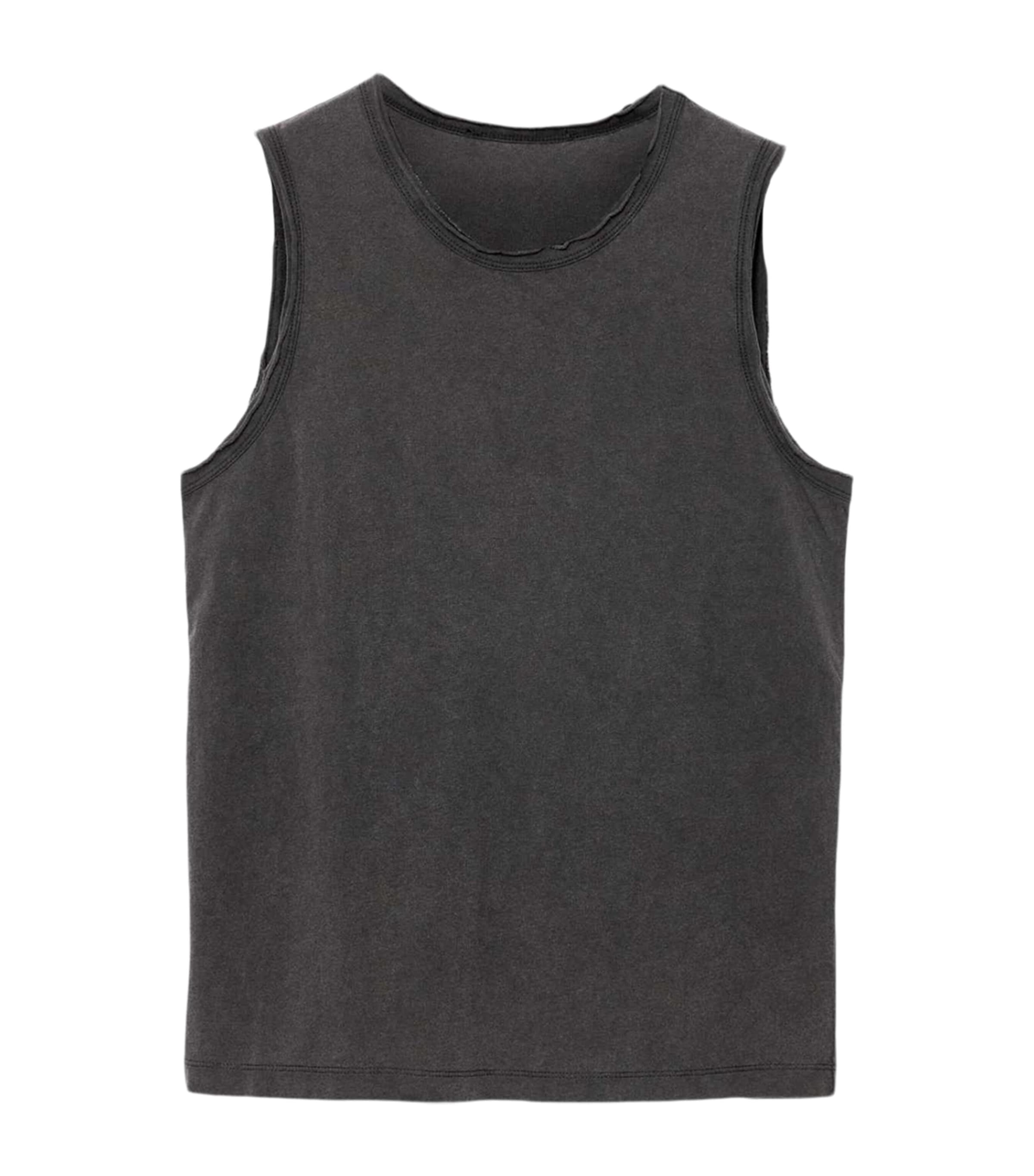 AllSaints Womens Organic Cotton Jenny Tank Top Washed Black Image 1