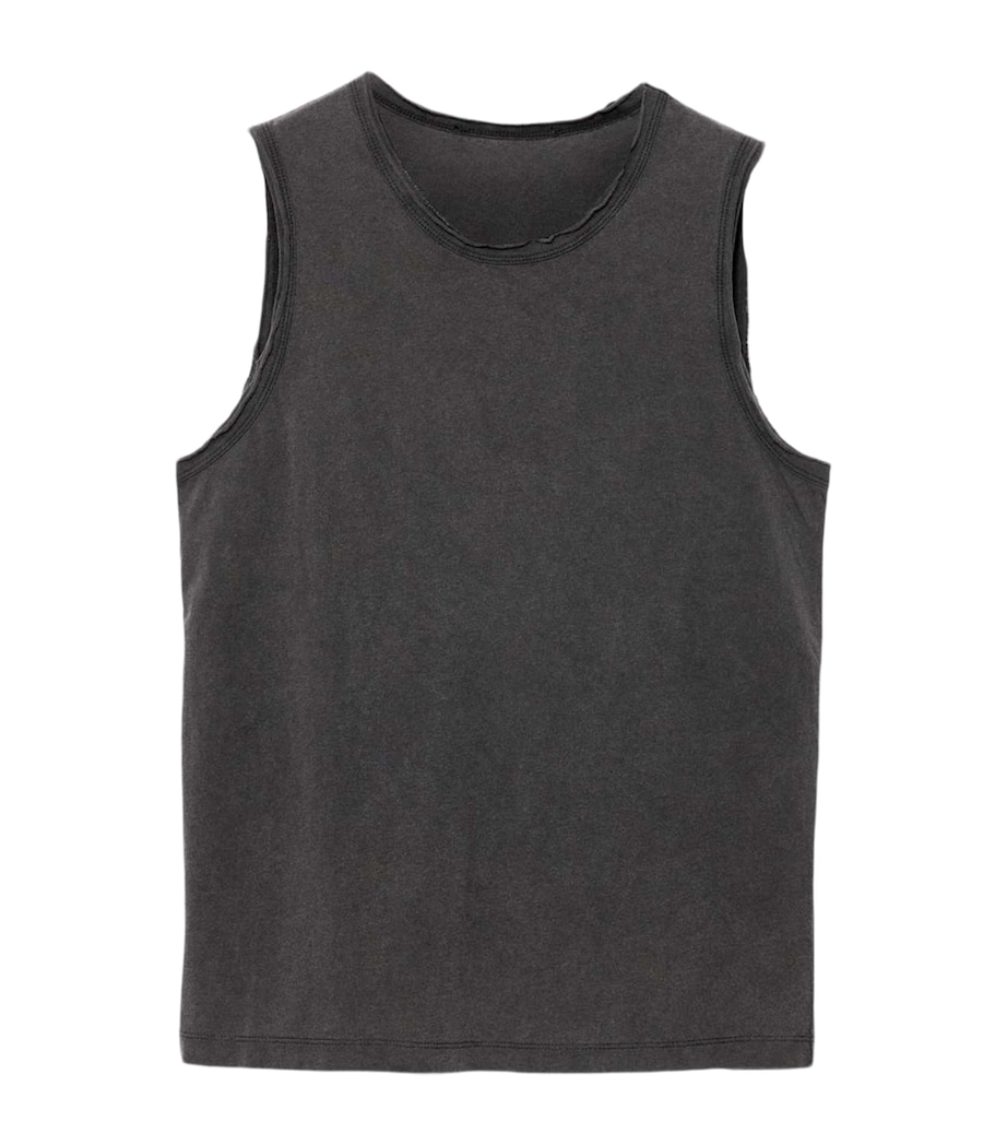 AllSaints Womens Organic Cotton Jenny Tank Top Washed Black Image 1