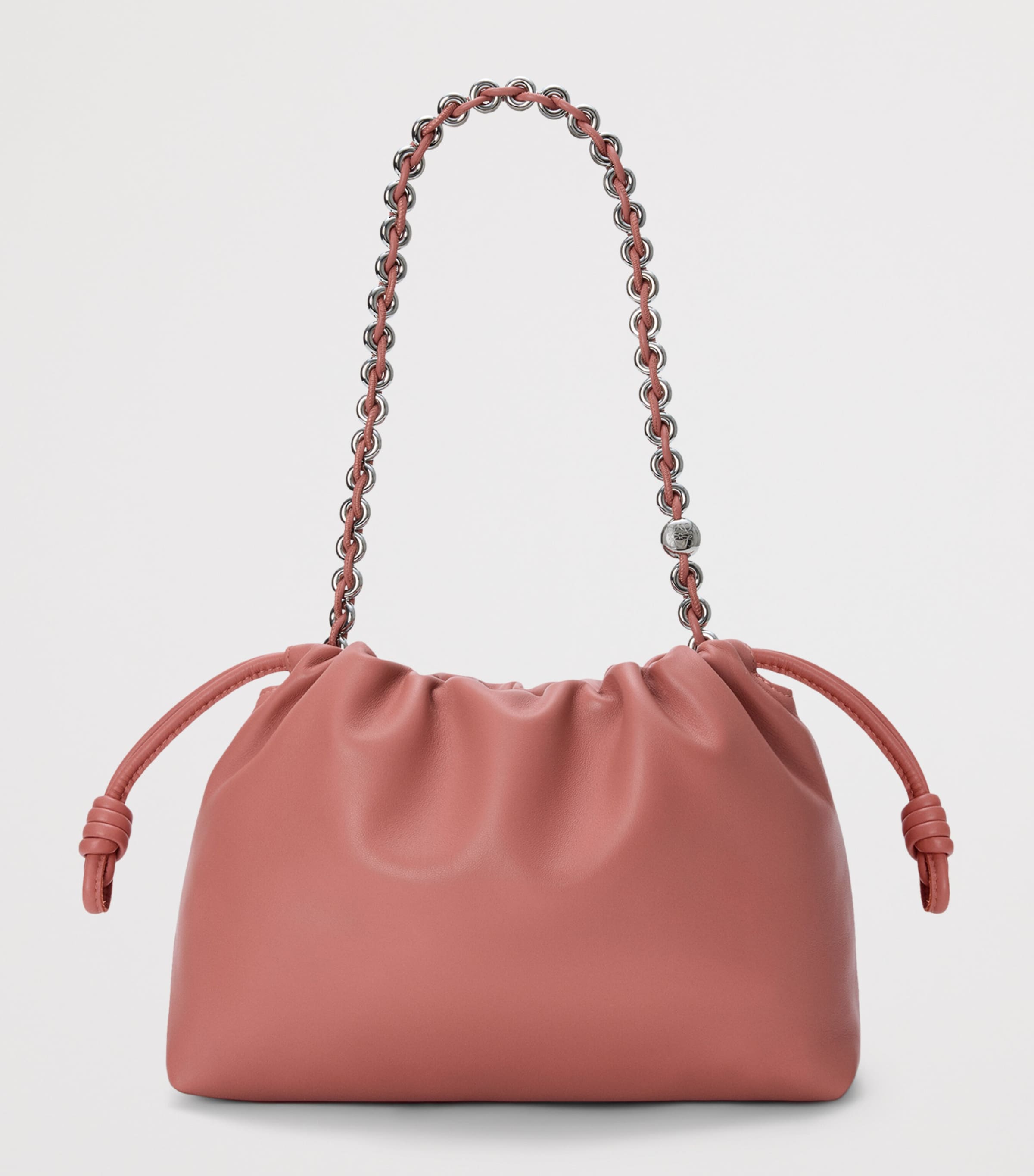 Medium Leather Flamenco Shoulder Bag BLUSH Image 5