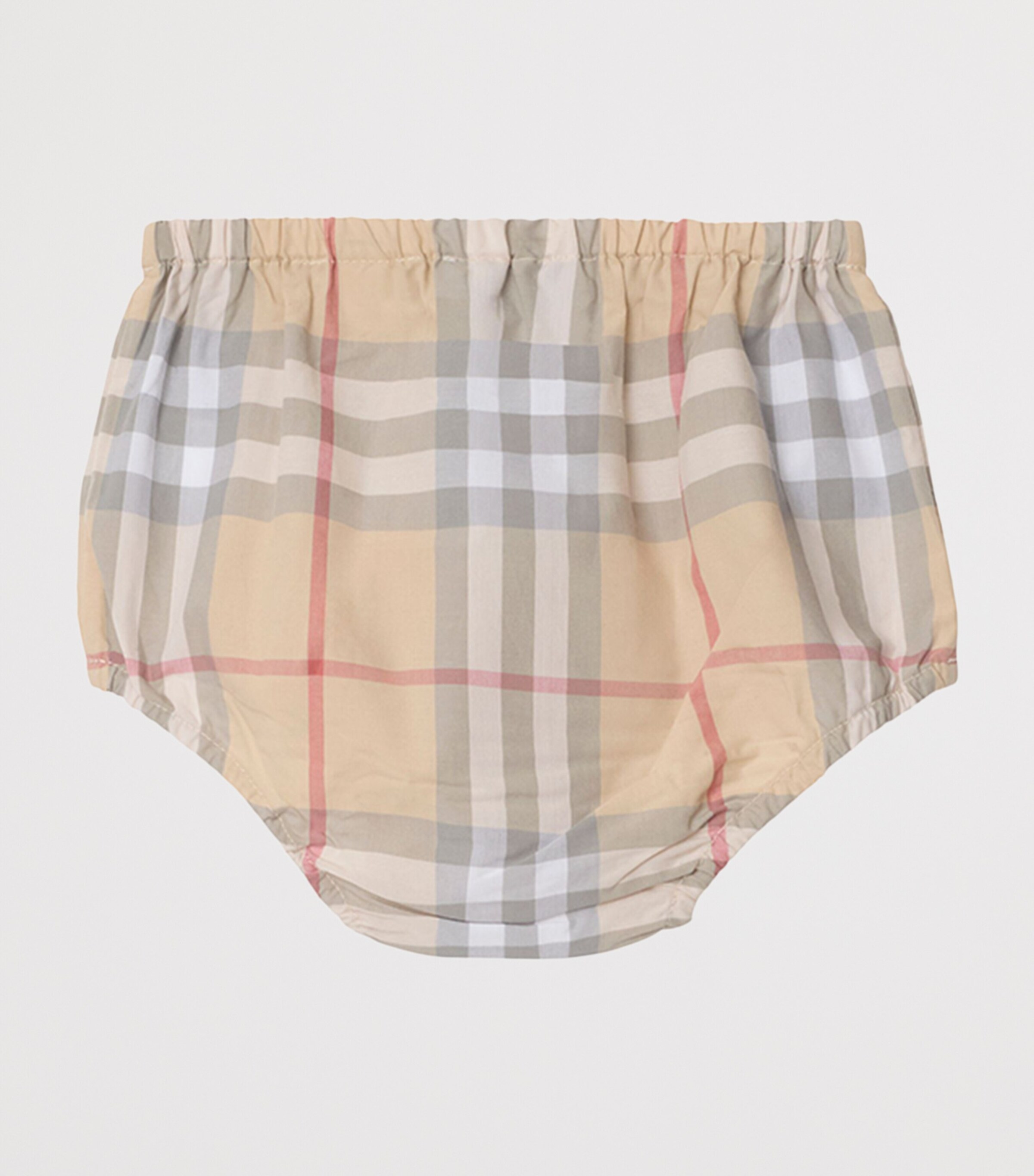 Burberry Kids Cotton Check-Trim Dress and Bloomers Set (1-18 Months) White Image 5