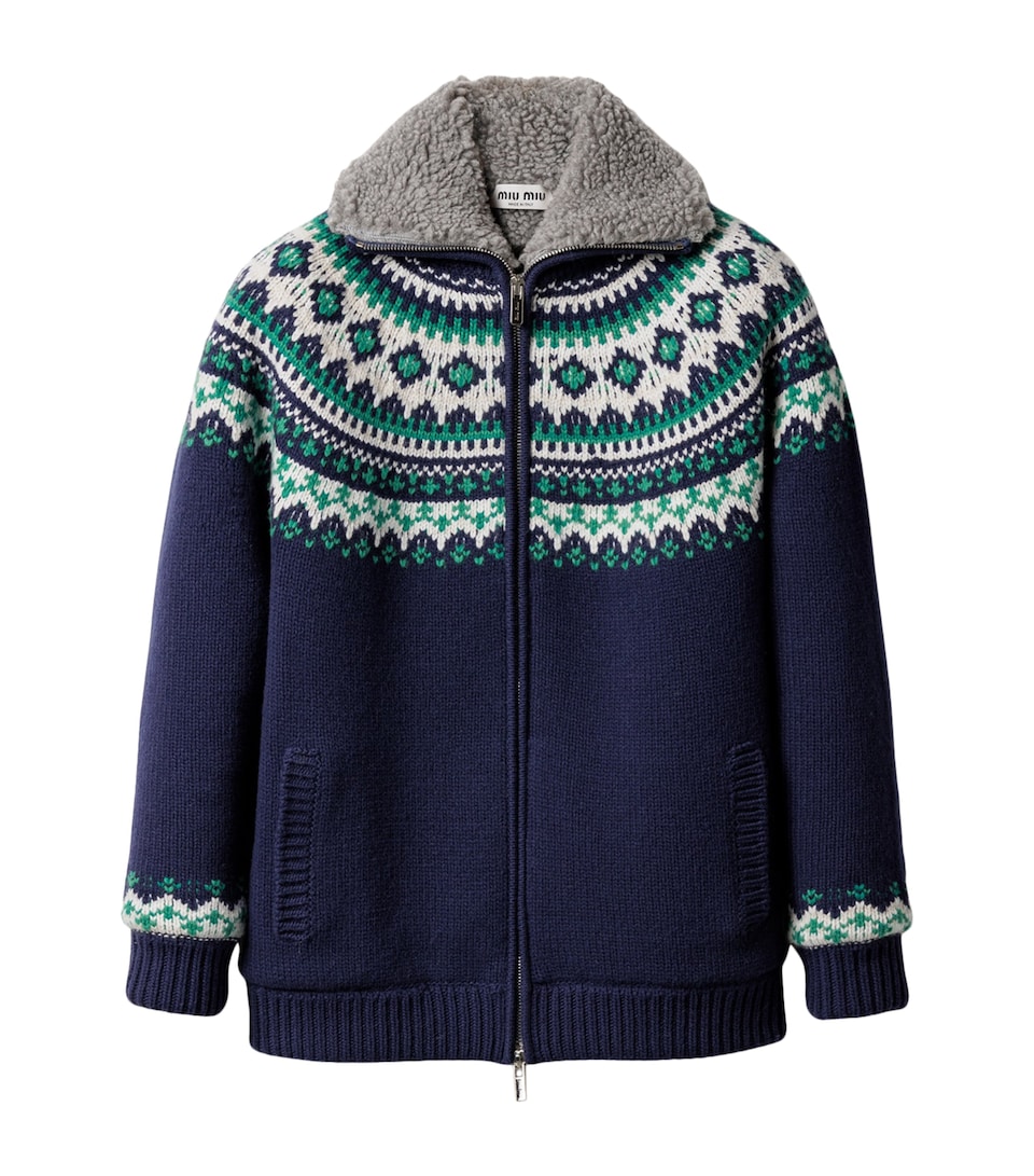 Wool Fair Isle Cardigan