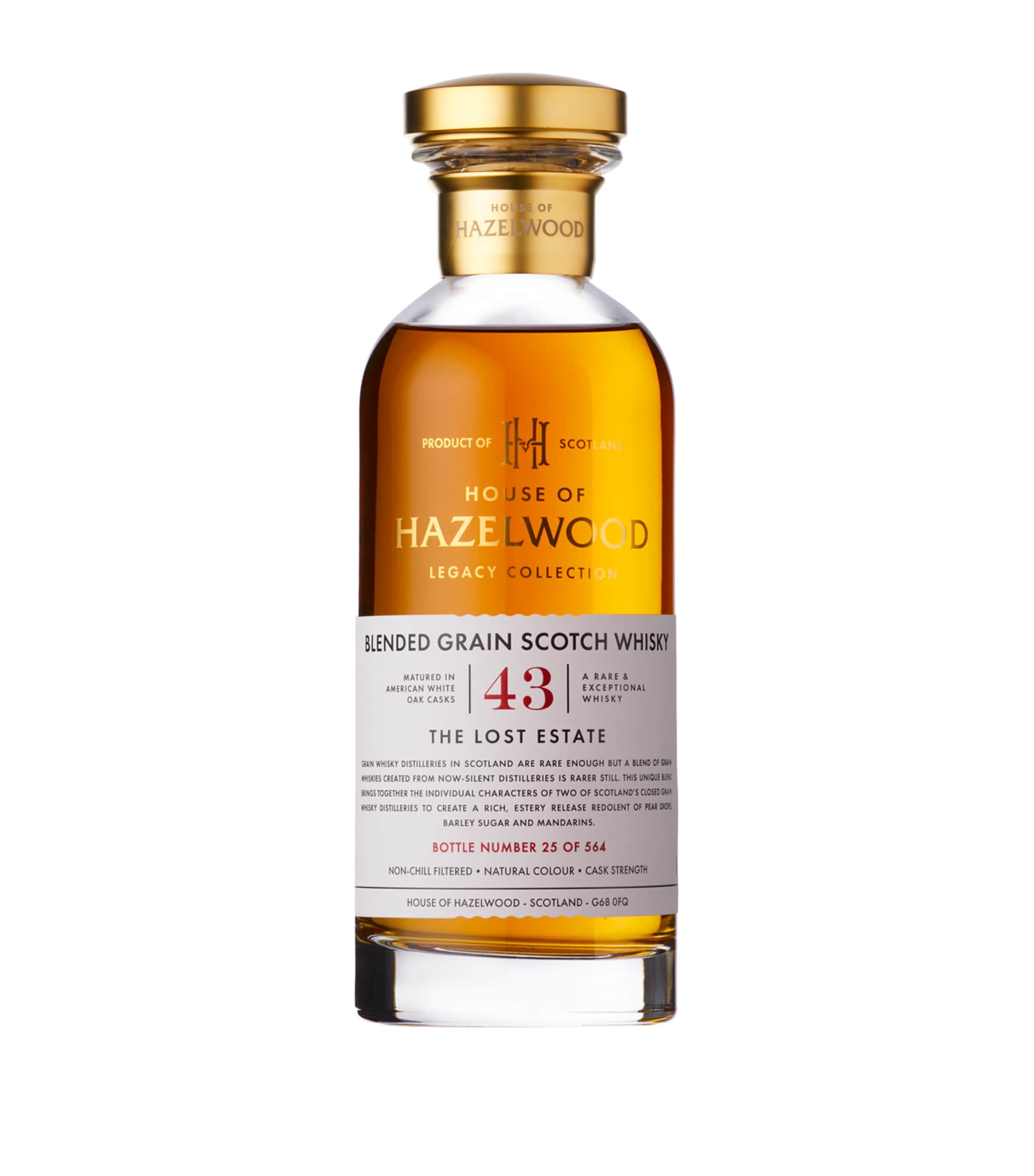 House of Hazelwood 43-Year-Old The Lost Estate Scotch Whisky (70cl) Image 1