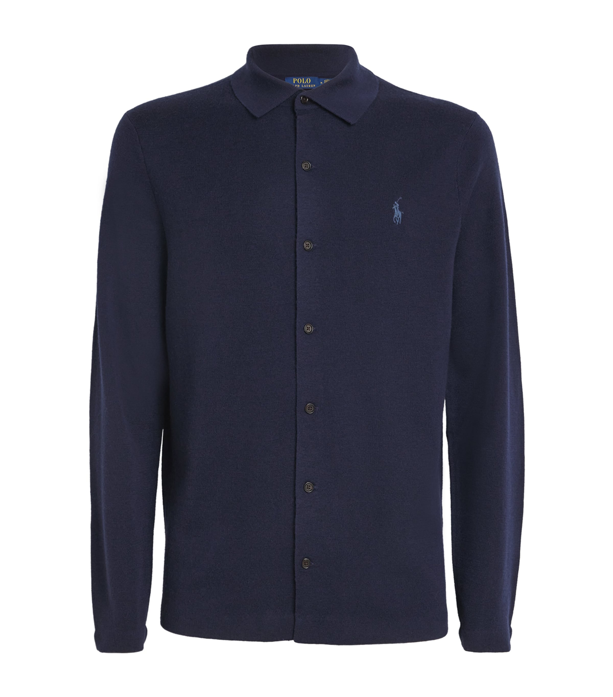 Polo Ralph Lauren Wool Polo Pony Cardigan In Blue