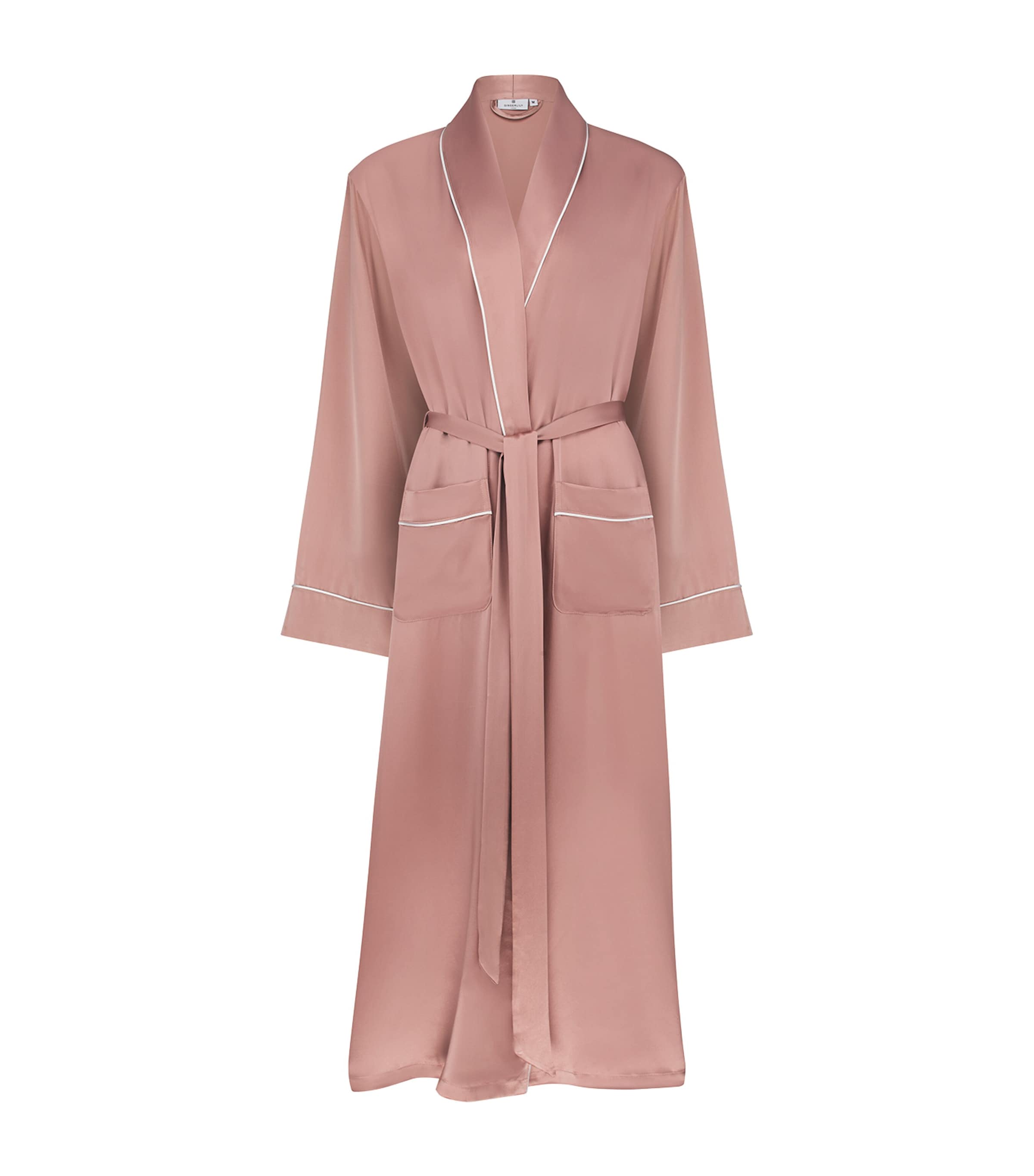 Silk Robe (Medium) WOODROSE PINK Image 1