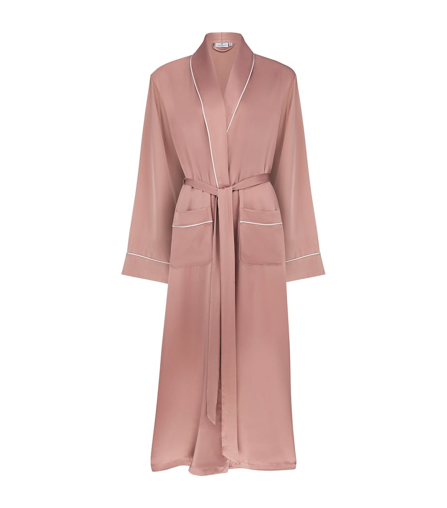 Silk Robe (Medium) WOODROSE PINK Image 1