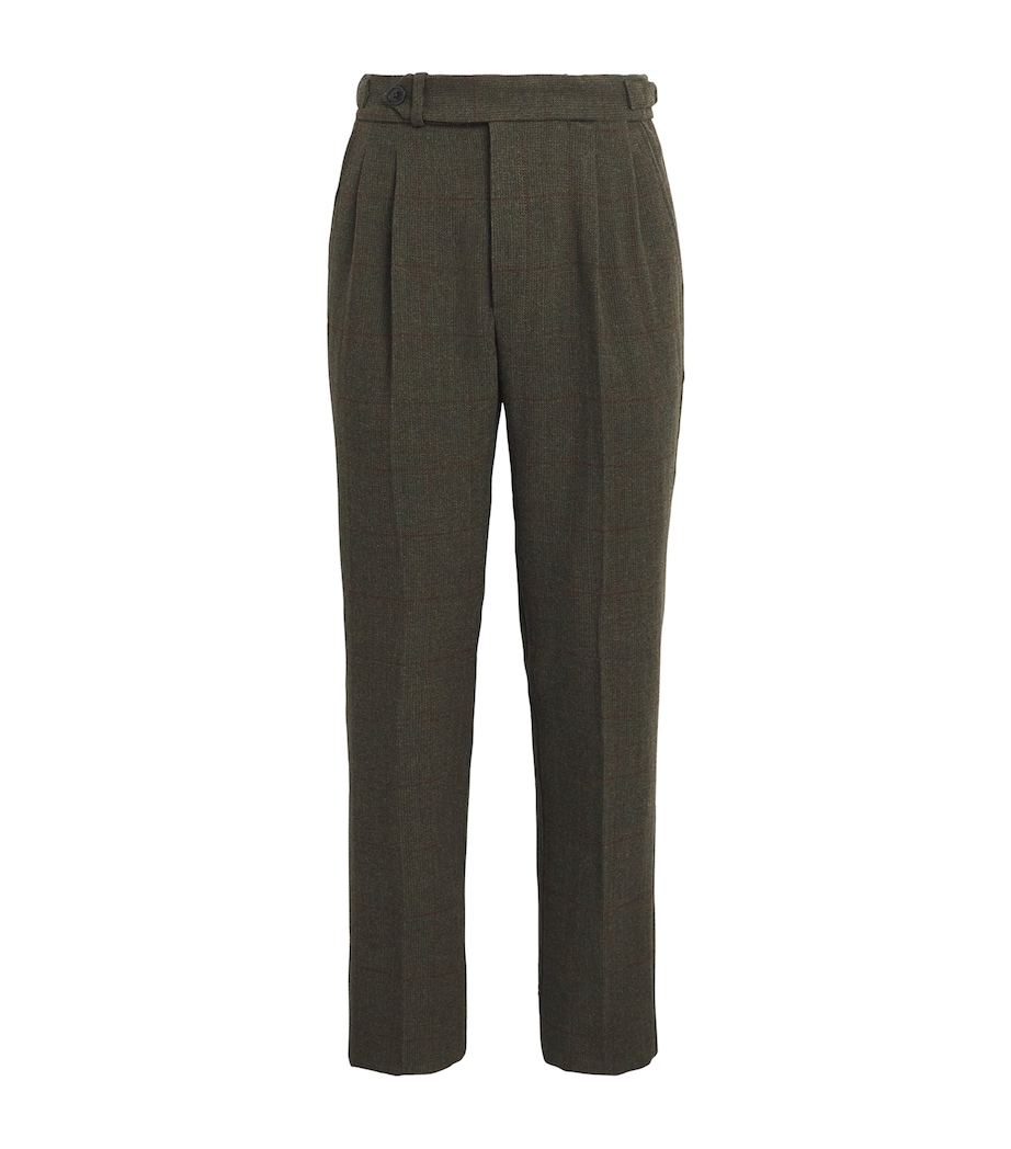 Wool-Blend Technical Tweed Sporting Trousers ALUM Image 1