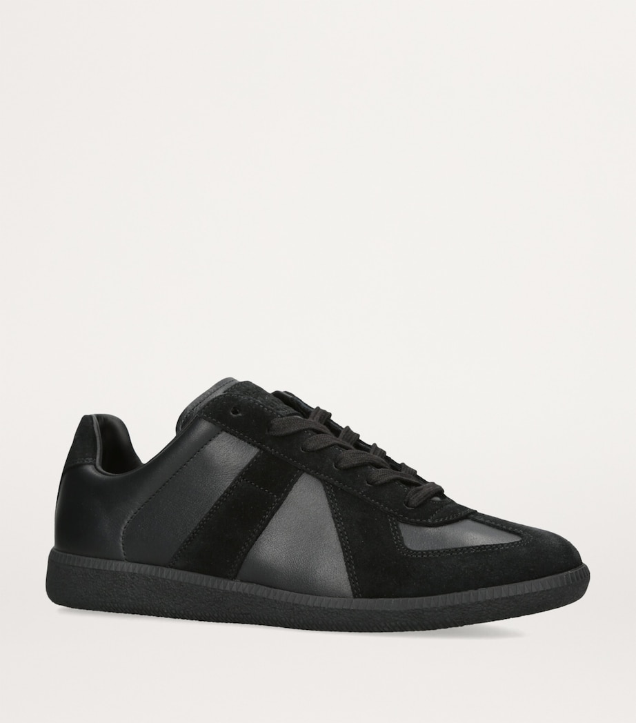 Leather Replica Sneakers BLACK Image 4