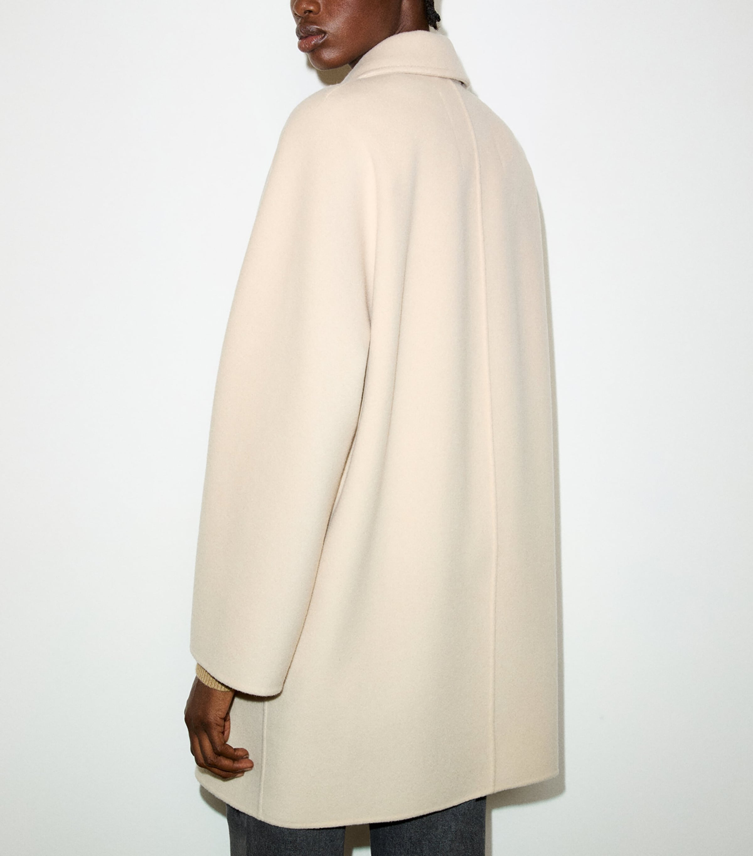 MAX&Co. Womens Virgin Wool Coat Milk Image 4