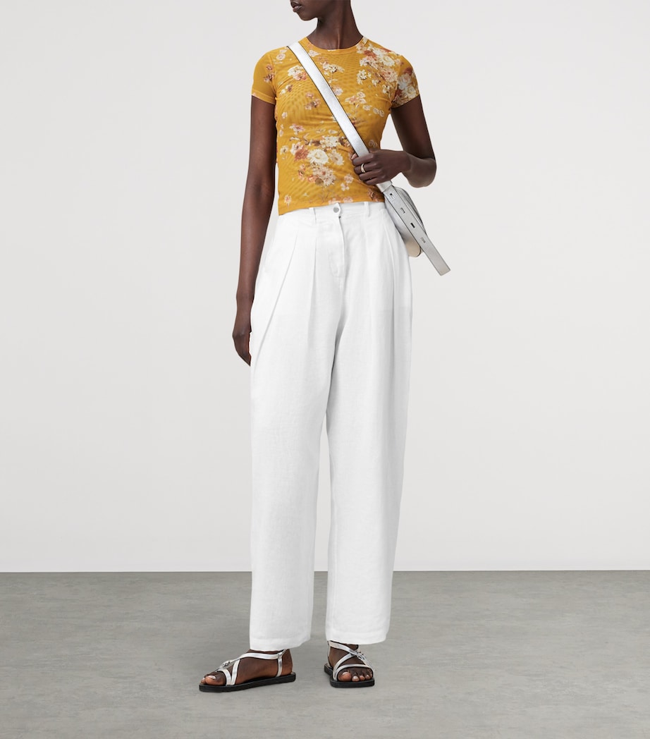 Mesh Floral Ellie T-Shirt ARMADA DEEP YELLOW Image 2