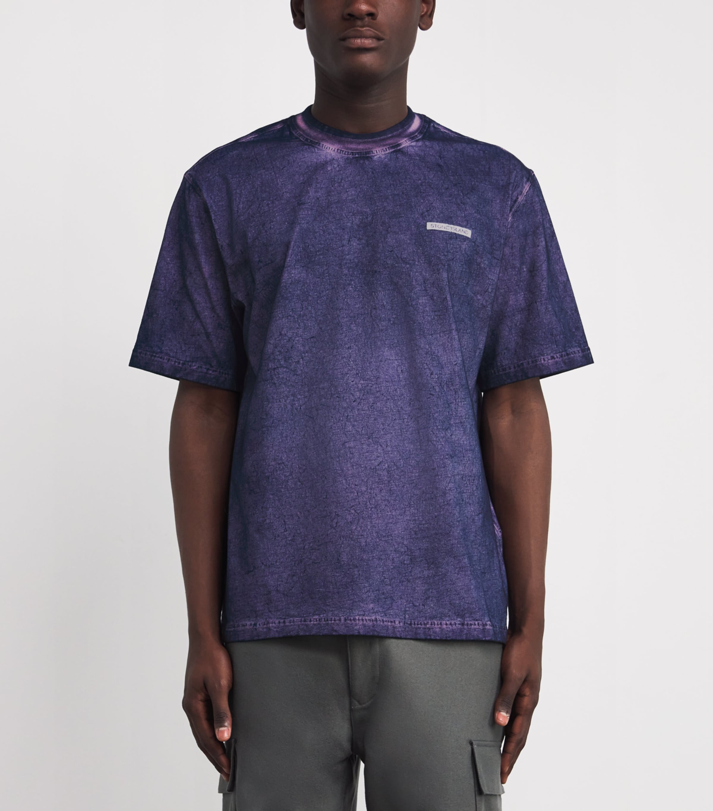 Cotton Faded Logo T-Shirt V0026 Image 3