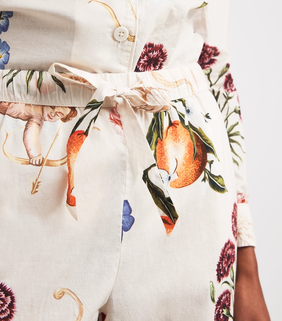 Cotton Primavera Pyjama Set CREAM Image 4