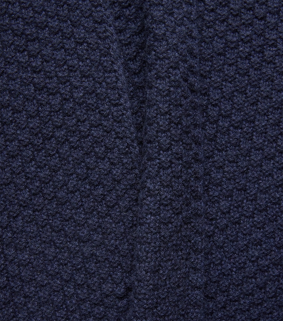Eskandar Womens Cashmere Shawl Cardigan Navydark Image 6