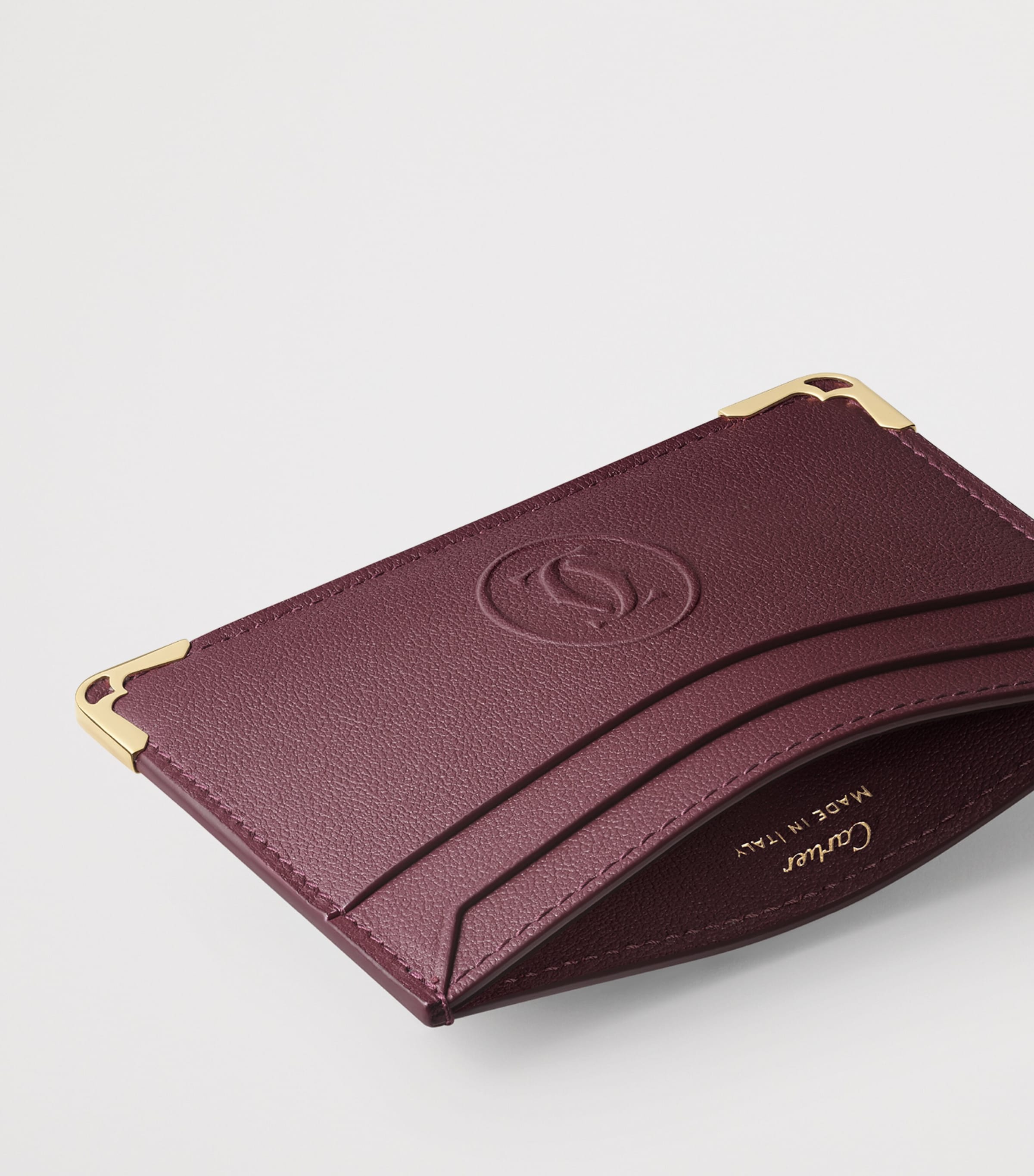 Cartier Leather Must de Cartier Card Holder Burgundy Image 3