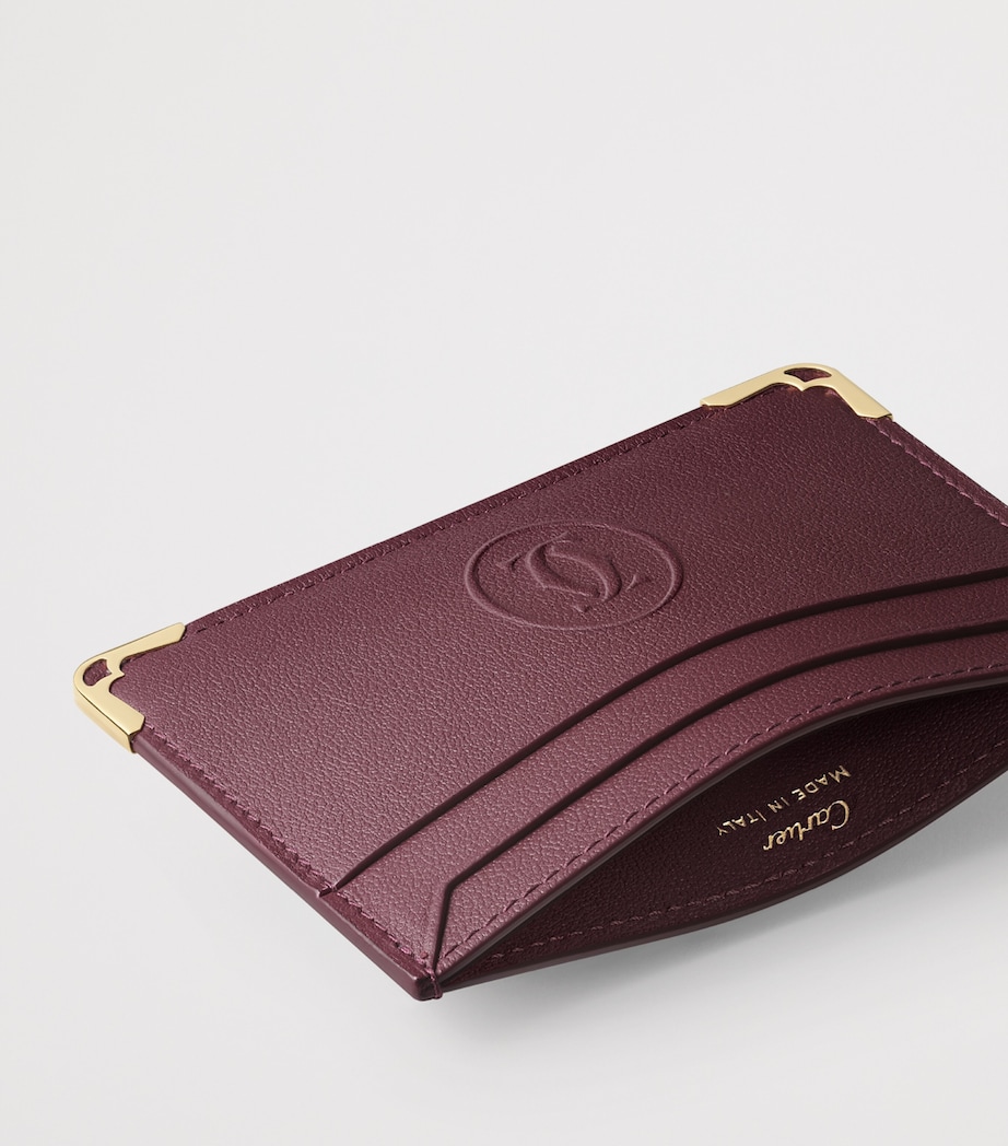 Cartier Leather Must de Cartier Card Holder Burgundy Image 3