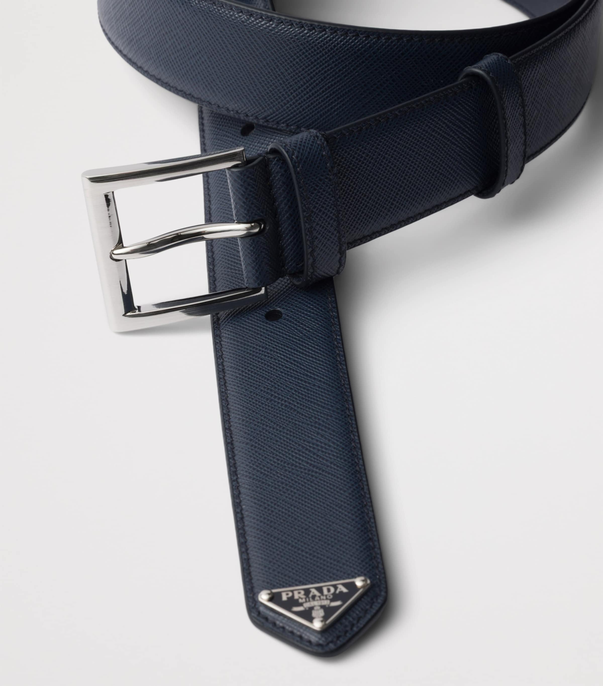 Saffiano Leather Logo Belt F0216 Image 2