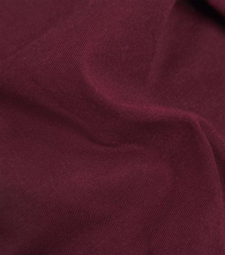 Cotton Polo Bear T-Shirt (2-7 Years) WINE Image 3