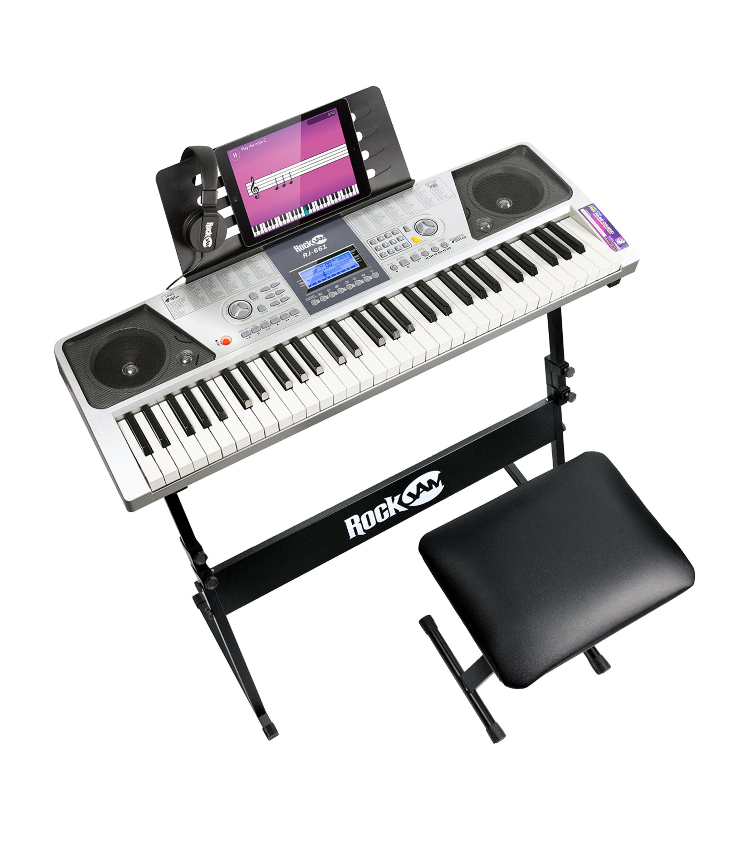 Rock Jam 61-Key Keyboard Kit | Harrods UK