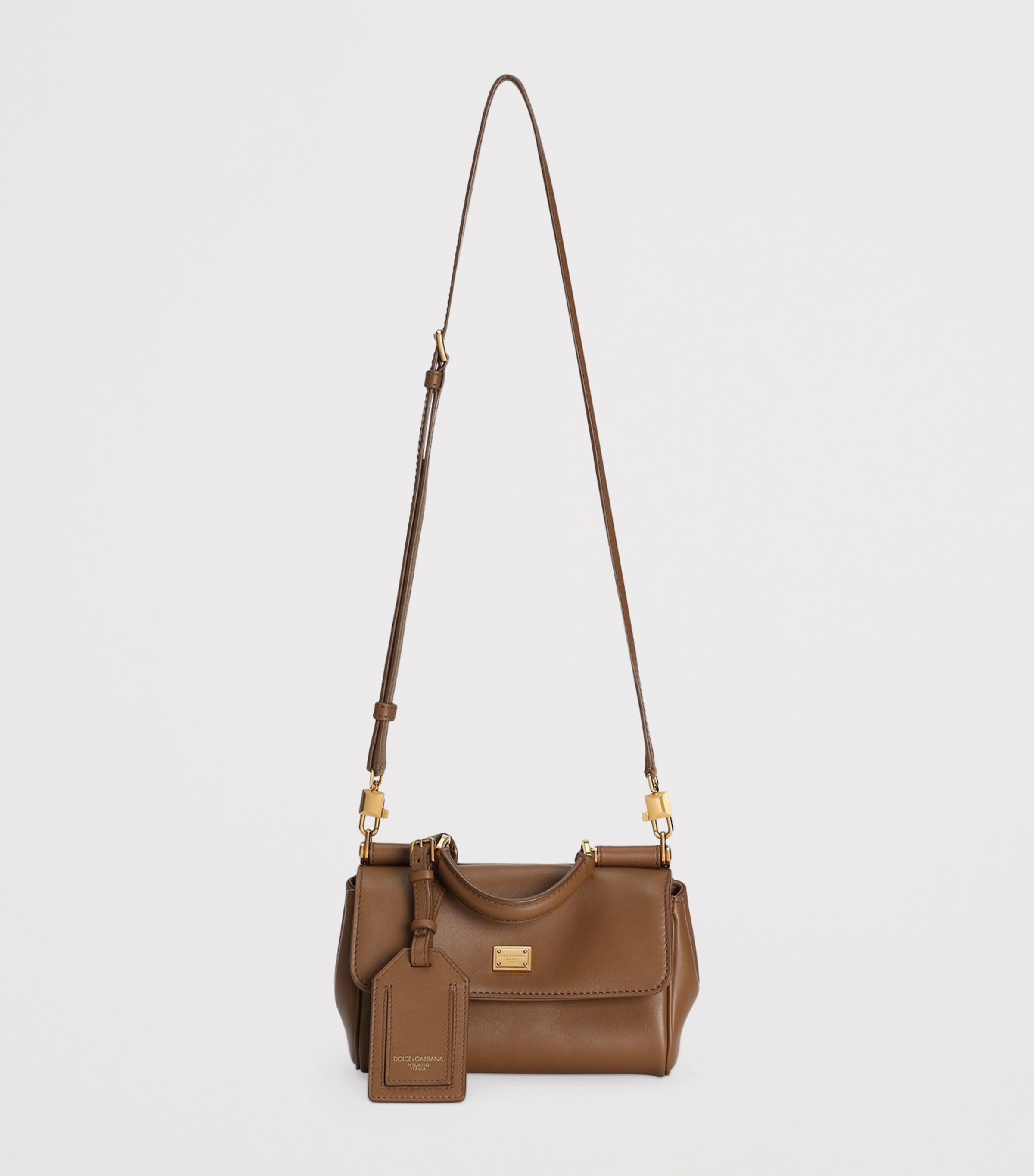 Plongé Calfskin My Sicily Cross-Body Bag 8Z093-CARAMELLO Image 3