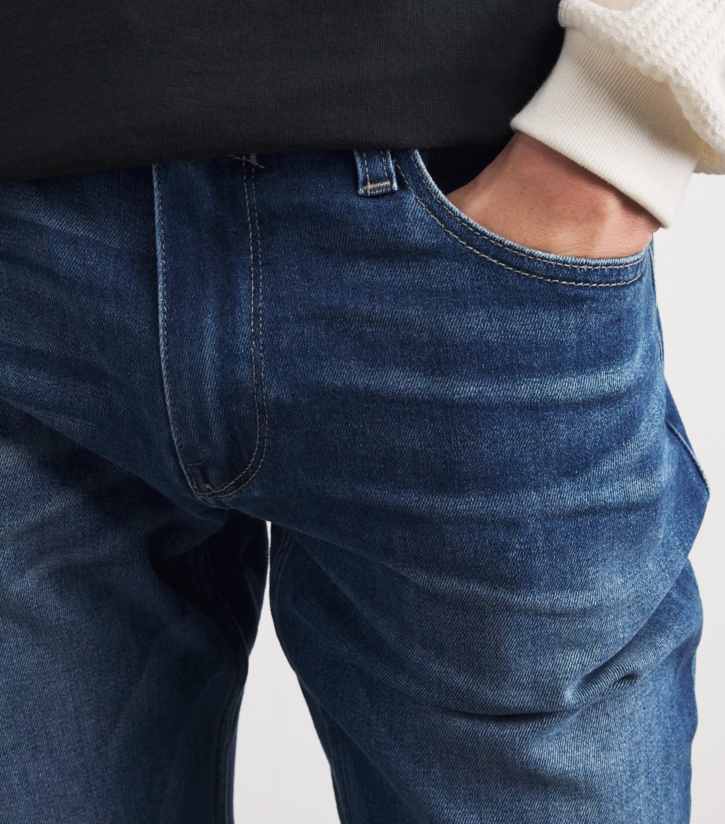 PAIGE Mens Lennox Slim Jeans Milburn Image 3