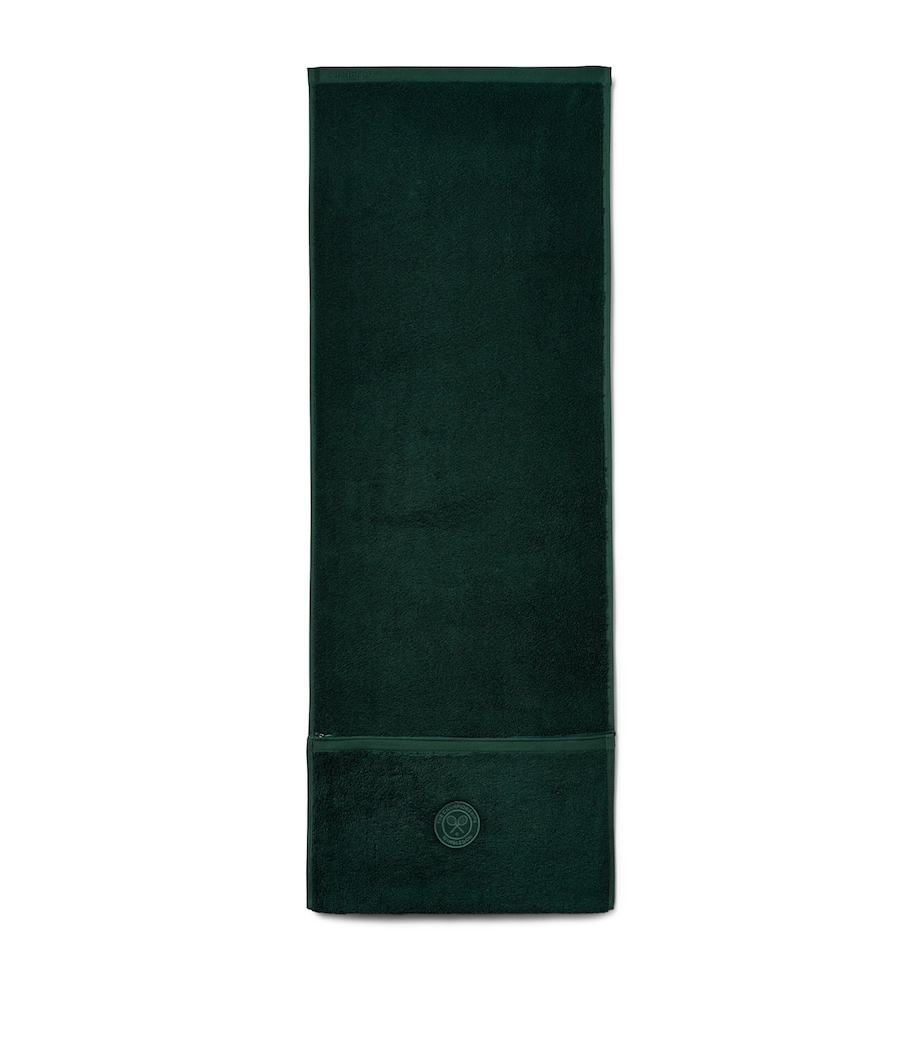 Christy x Wimbledon Logo Gym Towel (40cm x 120cm) Green Image 1