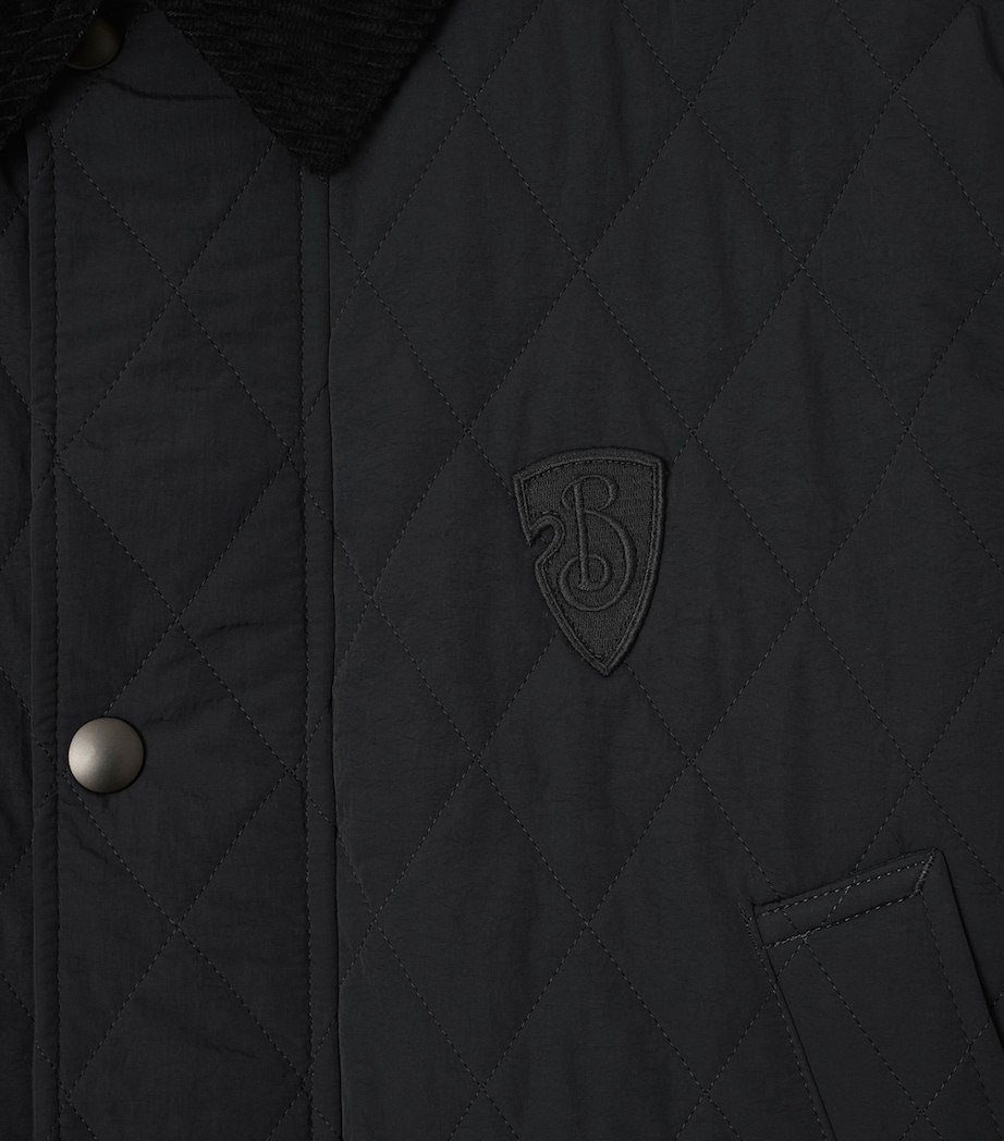Quilted Barn Jacket BLACK/SNUG IP CHECK Image 5