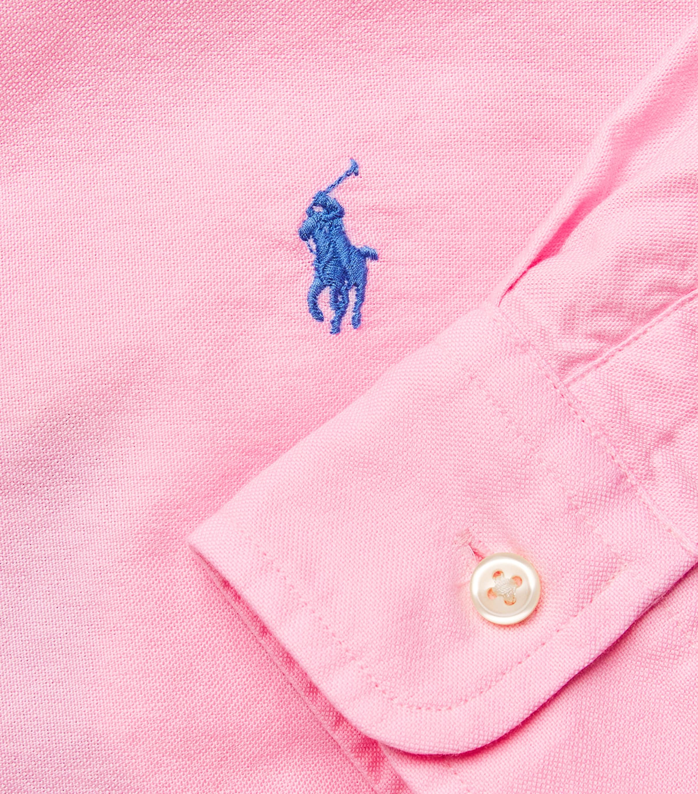 Polo Ralph Lauren Mens Slim Oxford Shirt Carmel Pink Image 6
