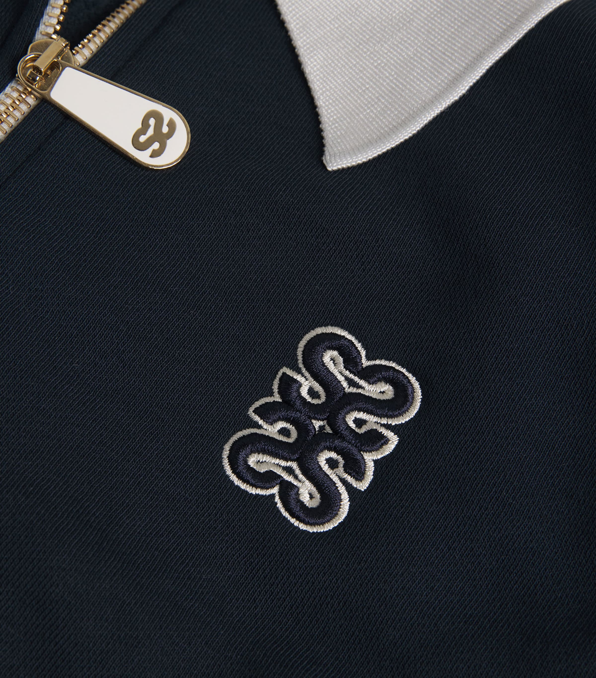 Cropped Dual-Tone Sweatshirt DEEP BLU Image 5