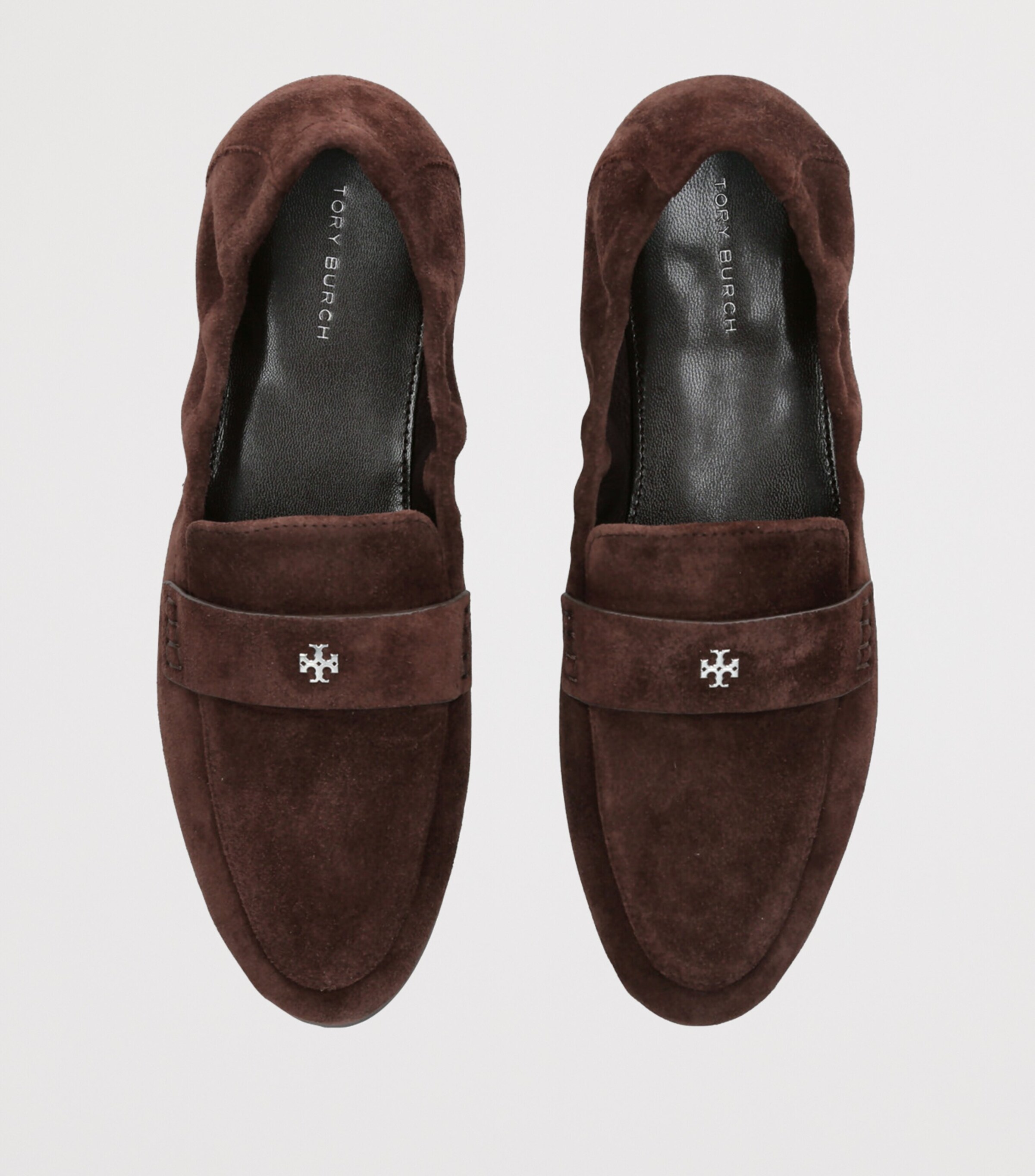 Suede Ballet Loafers BROWN Image 4