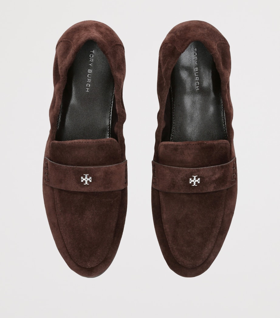 Suede Ballet Loafers BROWN Image 4