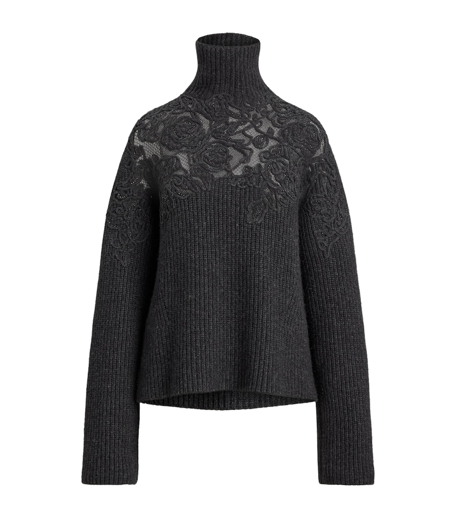 Cashmere Rollneck Sweater MEDIUM GREY MELANGE Image 1
