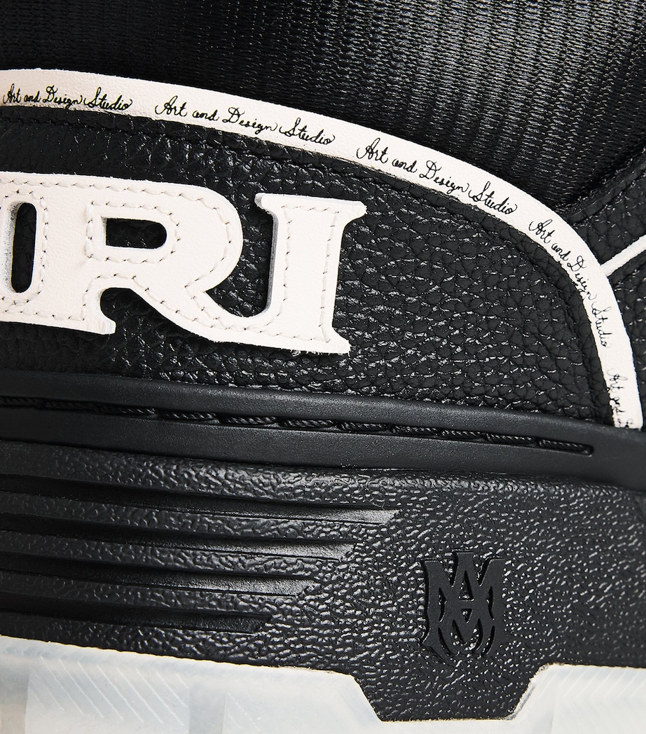 Leather MA-1 Sneakers BLACK Image 7