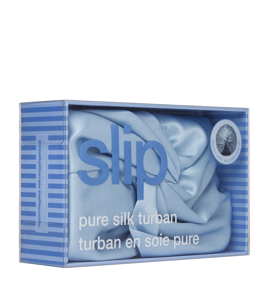 Mulberry Silk Head Wrap CORNFLOWER Image 5