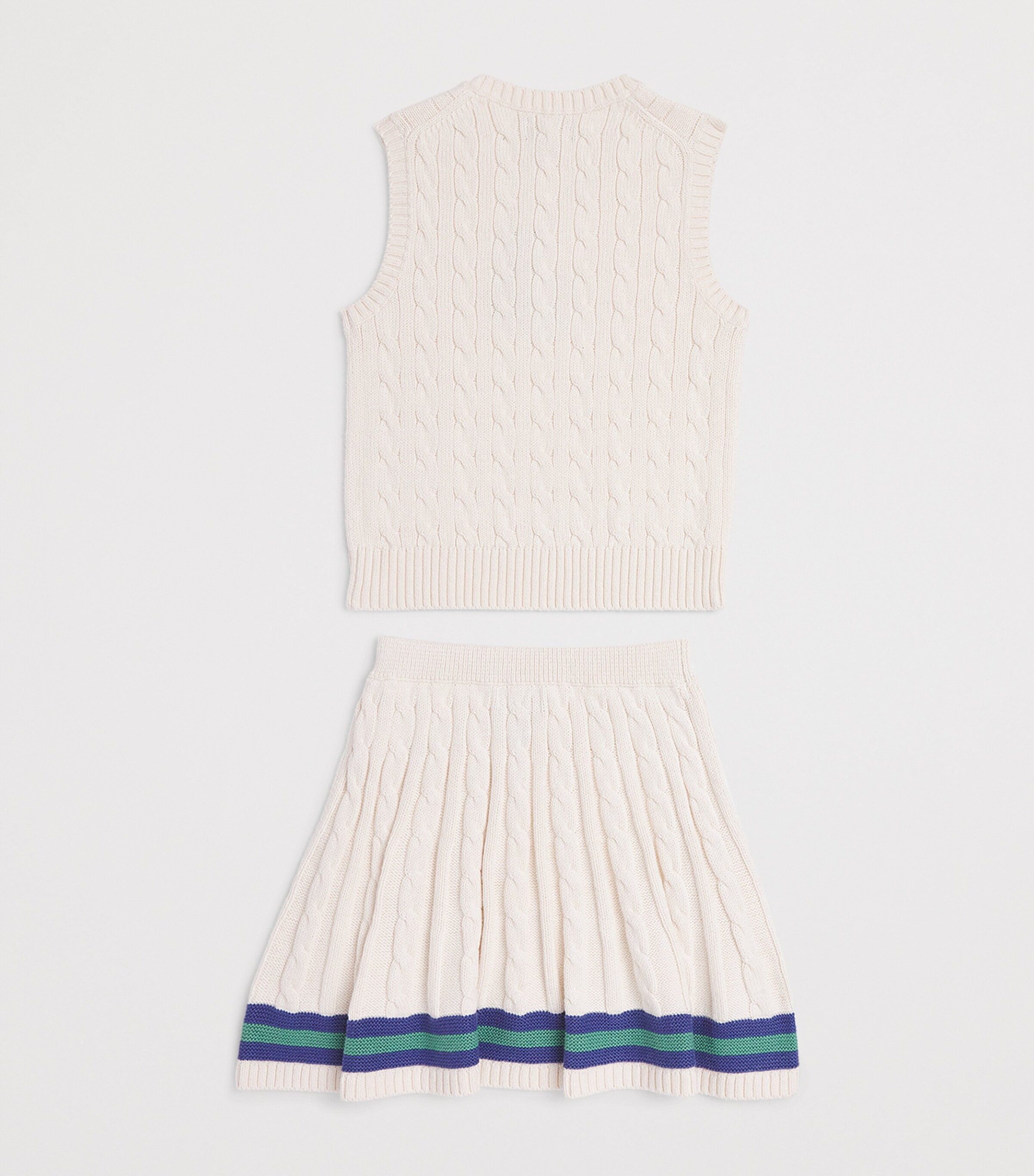 Sweater and Skirt Set (7-14 Years) CRICKET CREAM MULTI Image 2