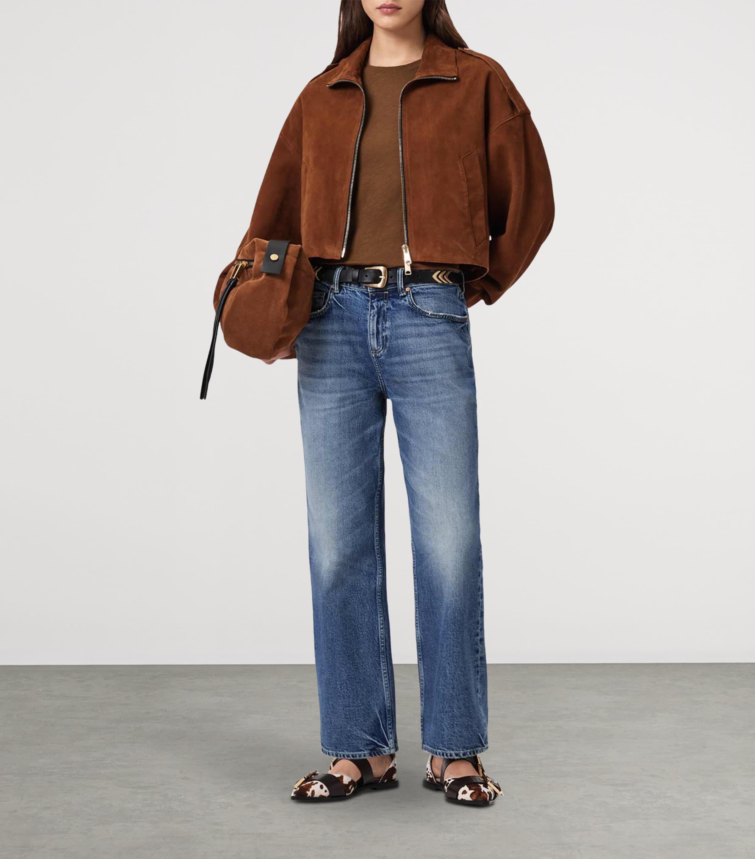 Cotton Slim Anna T-Shirt COGNAC BROWN Image 3