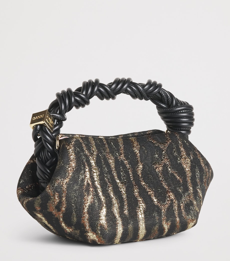 Mini Metallic Jacquard Bou Top-Handle Bag 01X ANTIQUE BRONZE Image 3