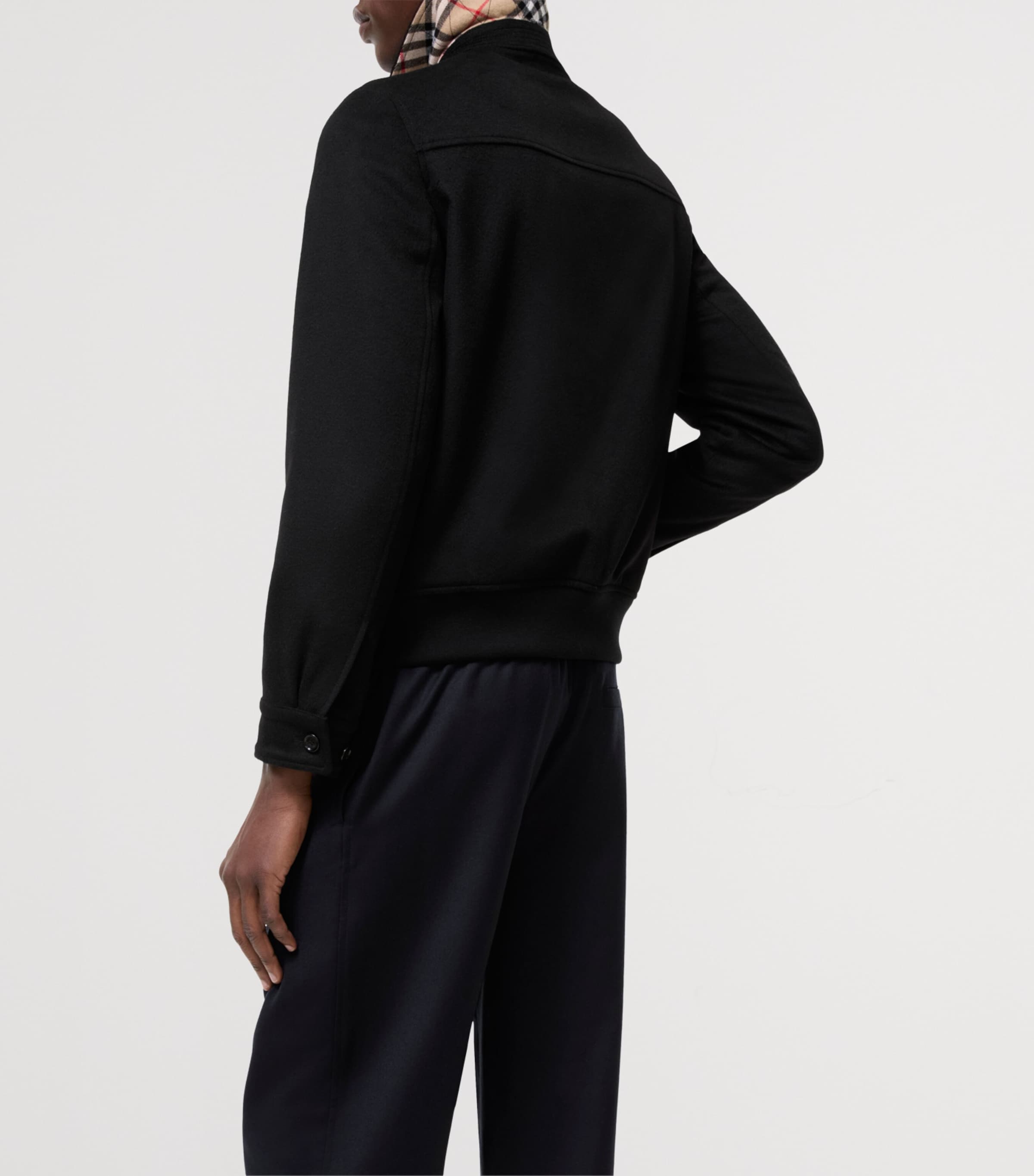 Burberry Mens Cashmere Jacket Black Image 3