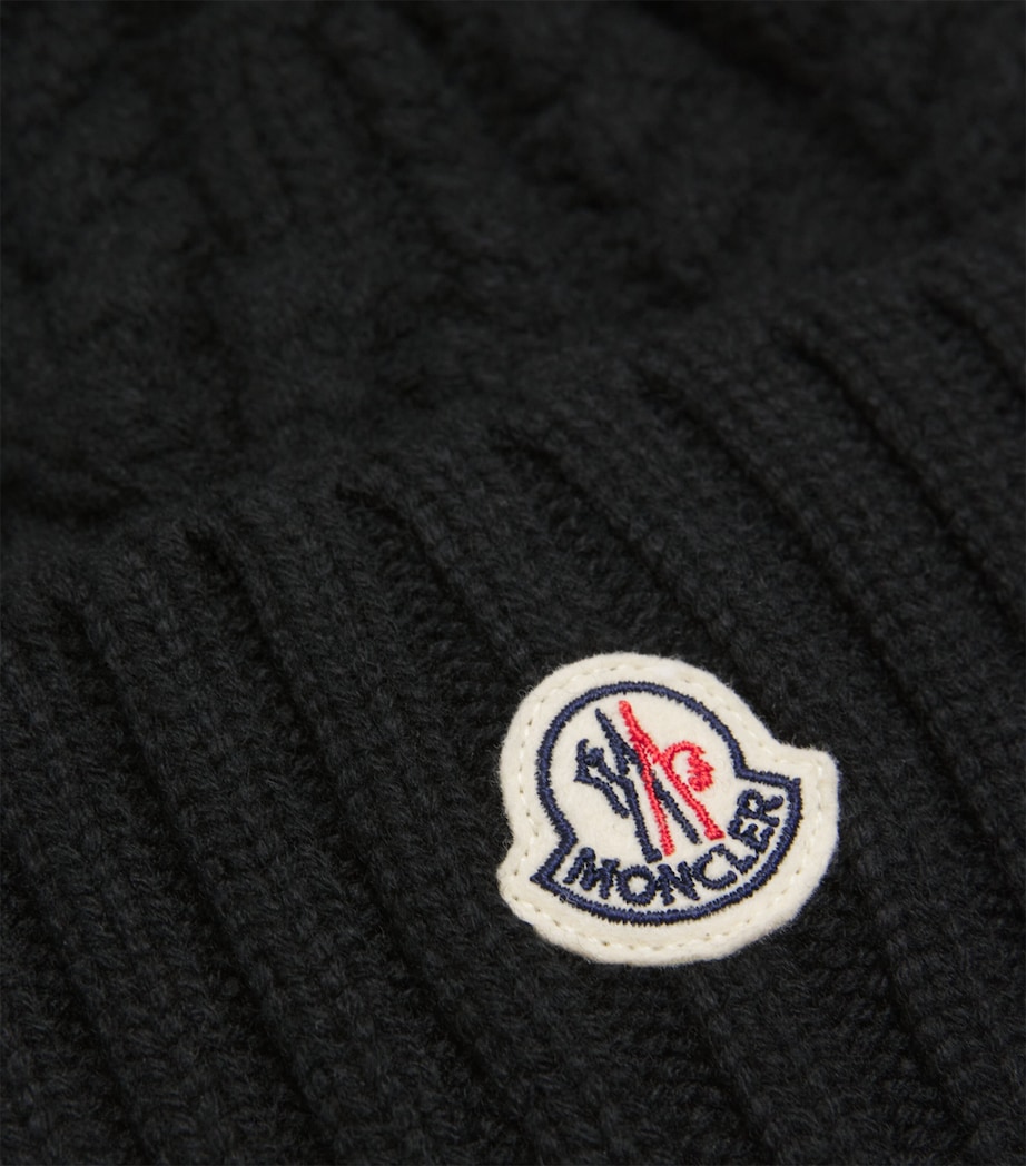 Virgin Wool-Cashmere Pom-Pom Beanie 999 Image 3