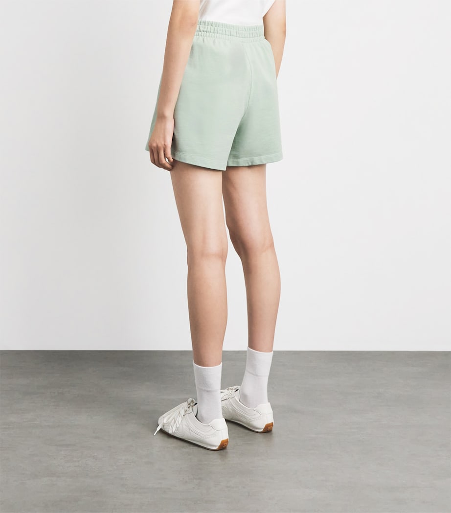 ANINE BING Womens Cotton Kam Sweatshorts Green Image 5
