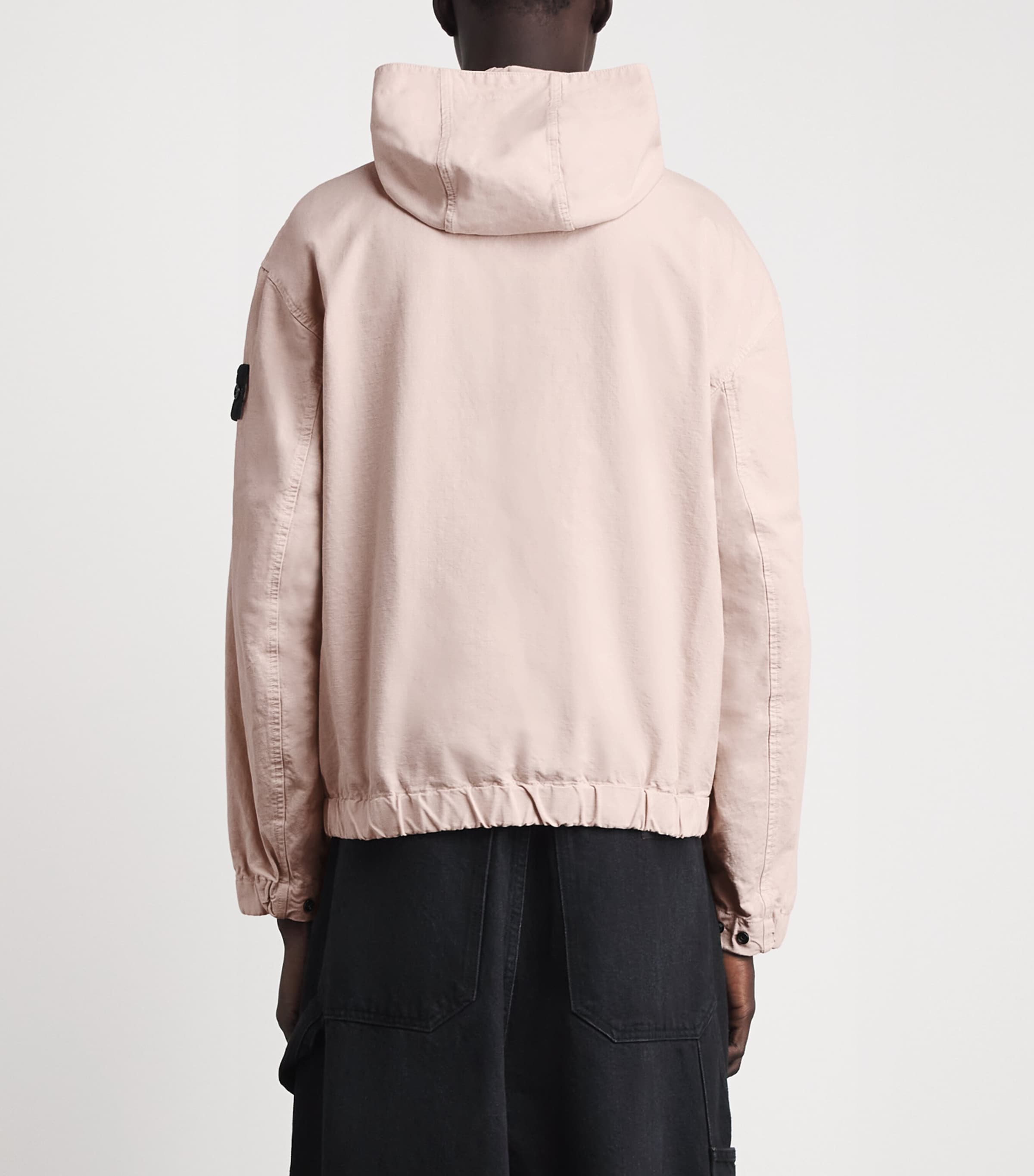 Stone Island Mens Organic Cotton Ripstop Hooded Overshirt Image 5