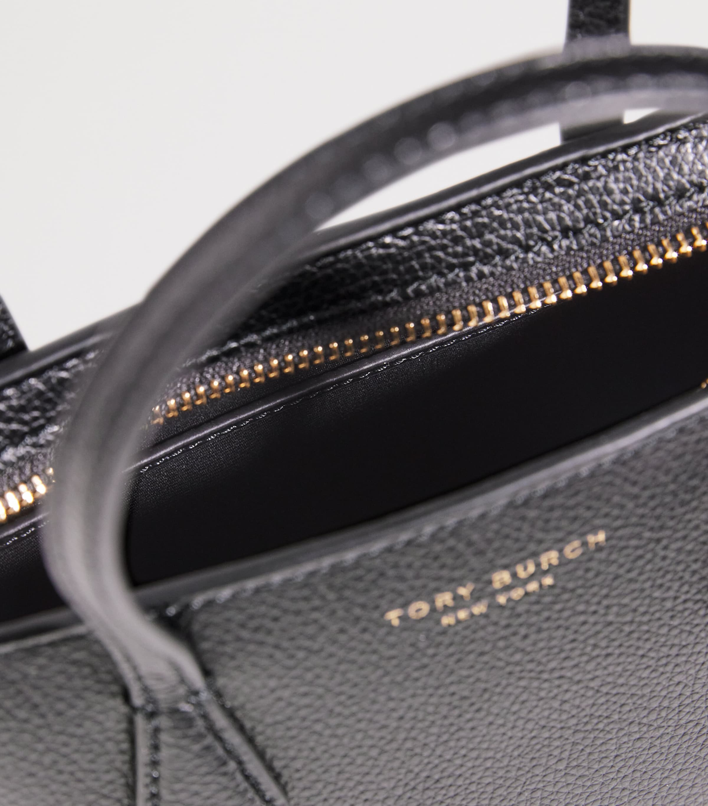 Tory Burch Black Mini Leather Perry Cross-Body Bag | Harrods US