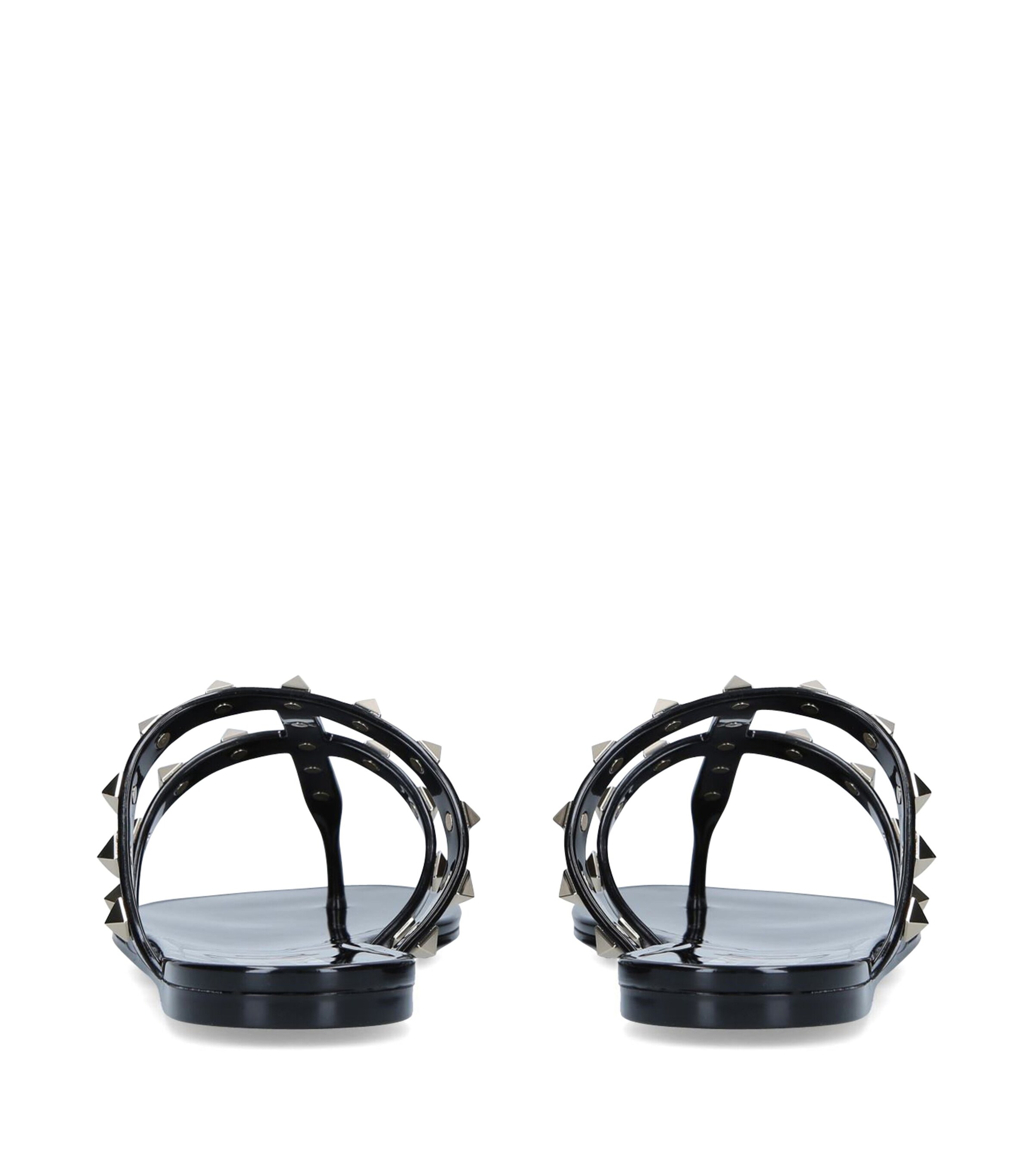 Valentino Garavani Rubber Rockstud Sandals Black Image 5