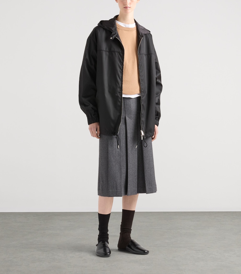 Prada Womens Re-Nylon Hooded Jacket Image 2