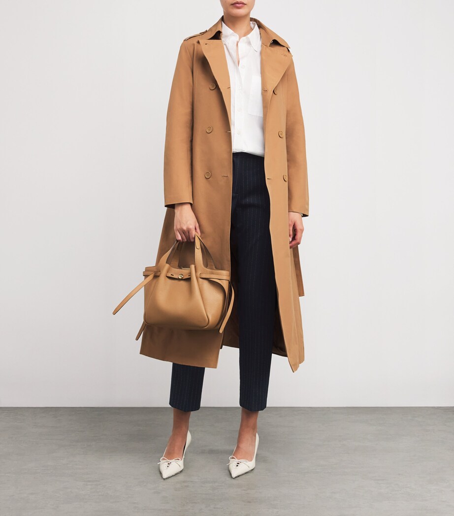 Canvas Flared Trousers NAVY Image 2